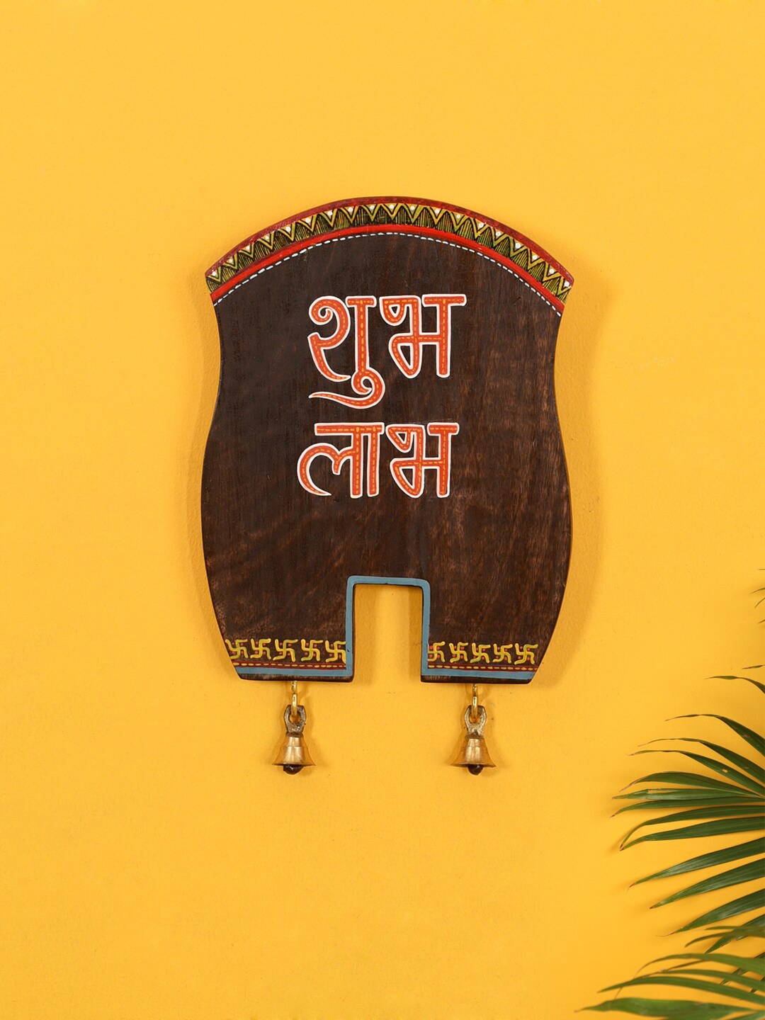 

AAKRITI ART CREATIONS Brown & Red Handcrafted Auspicious Wall Decor