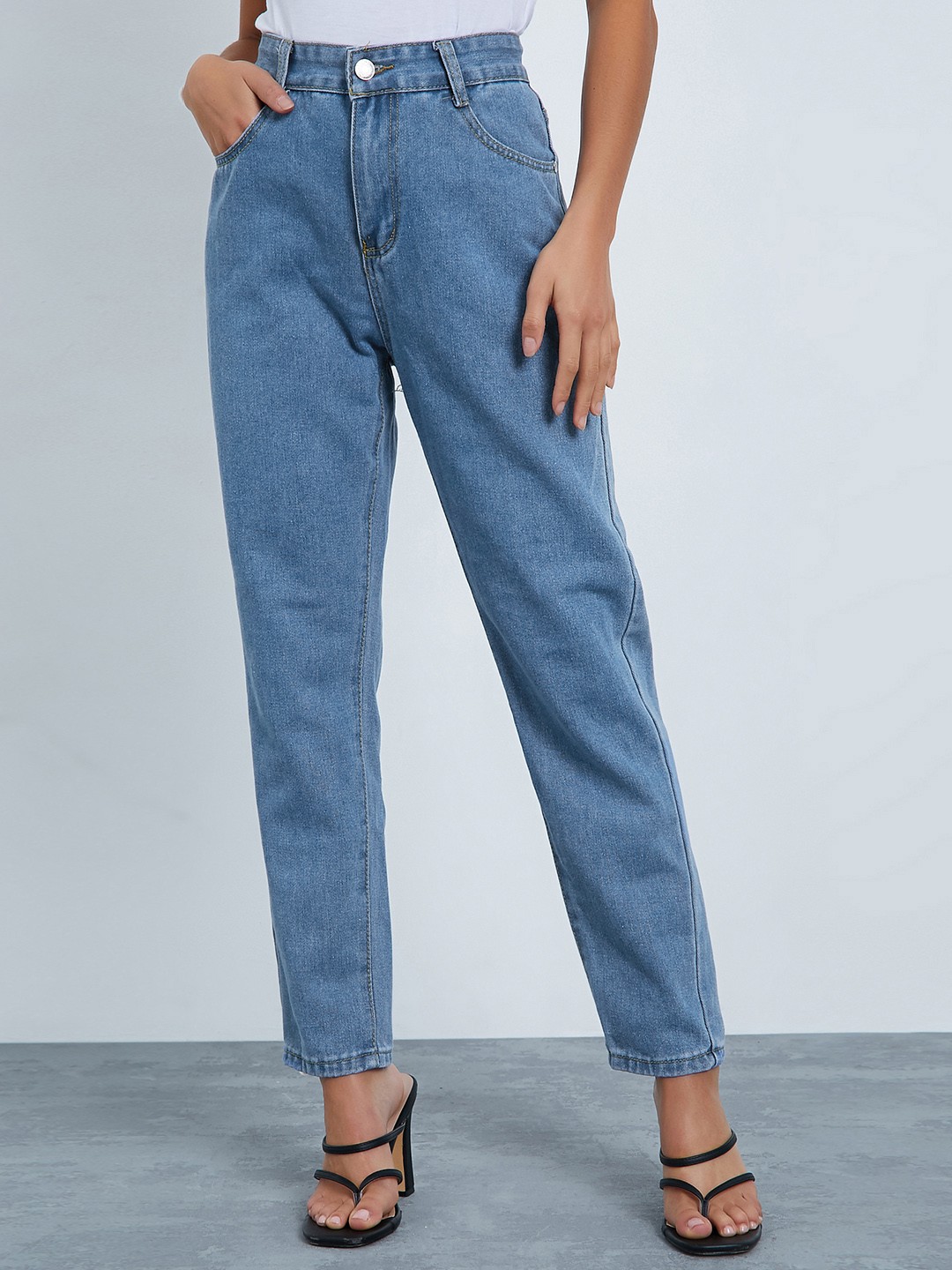 

I Saw It First Women Blue Skinny Fit Stretchable Jeans