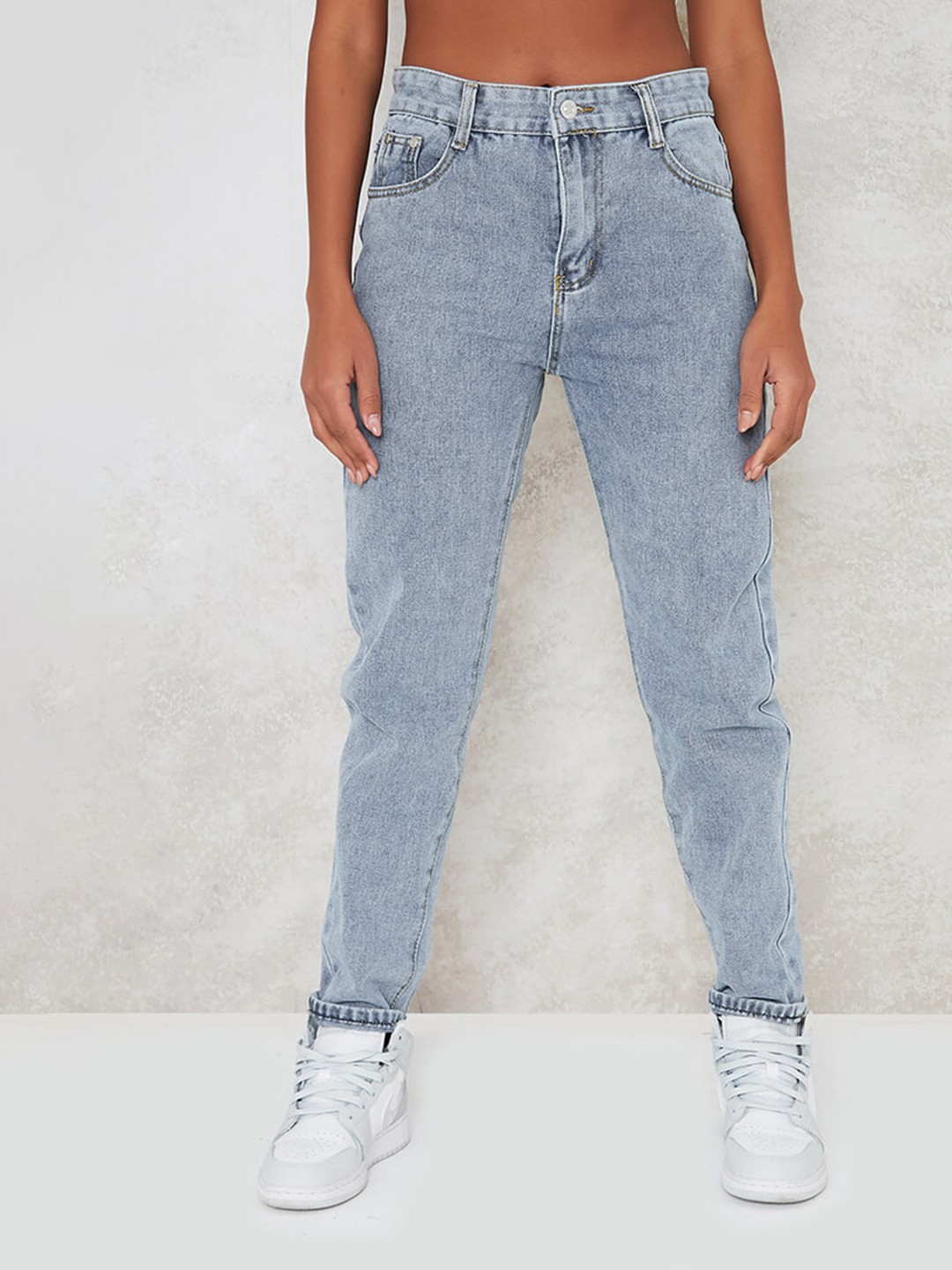 

I Saw It First Women Blue Skinny Fit Stretchable Jeans