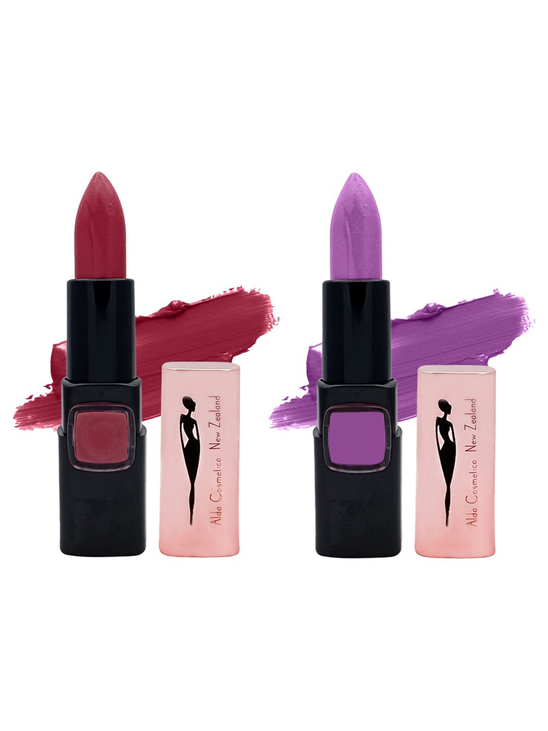 

Pretty Woman Set of 2 Long Lasting Color Rush Matte Lipsticks 4.2 g Each - L03 & L18, Purple