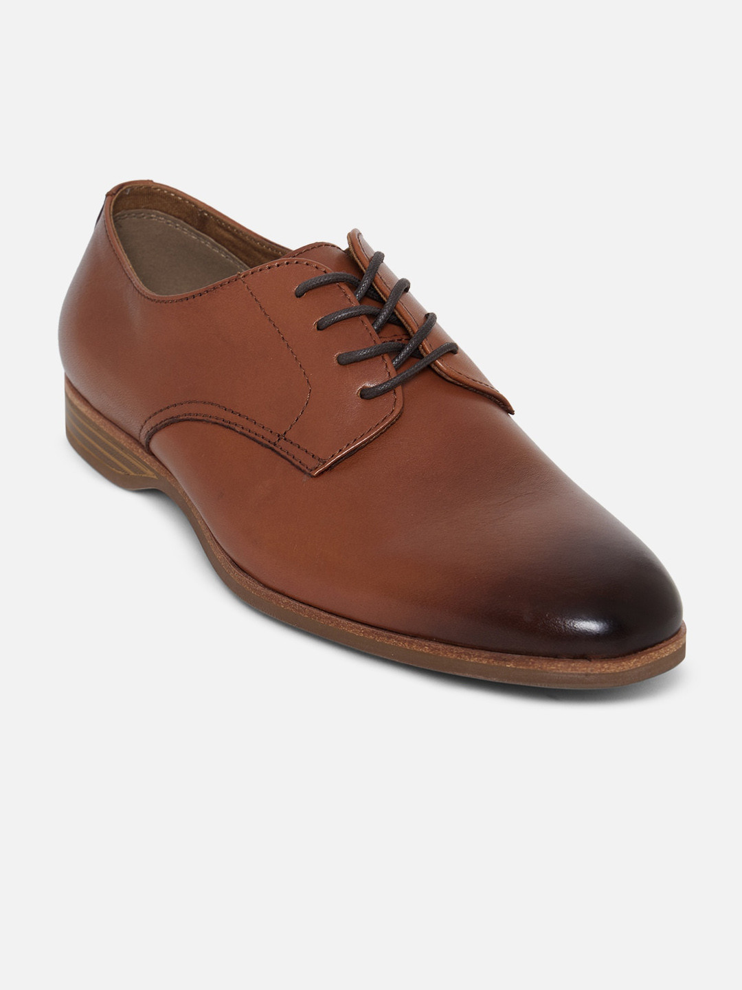 

ALDO Men Brown Leather Derbys