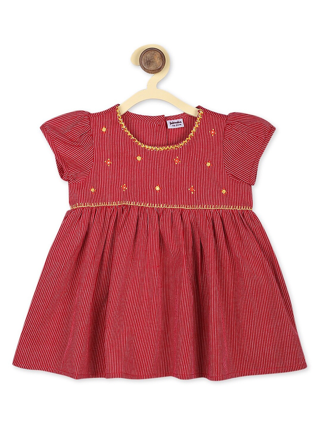 

Fabindia Red Striped Dress