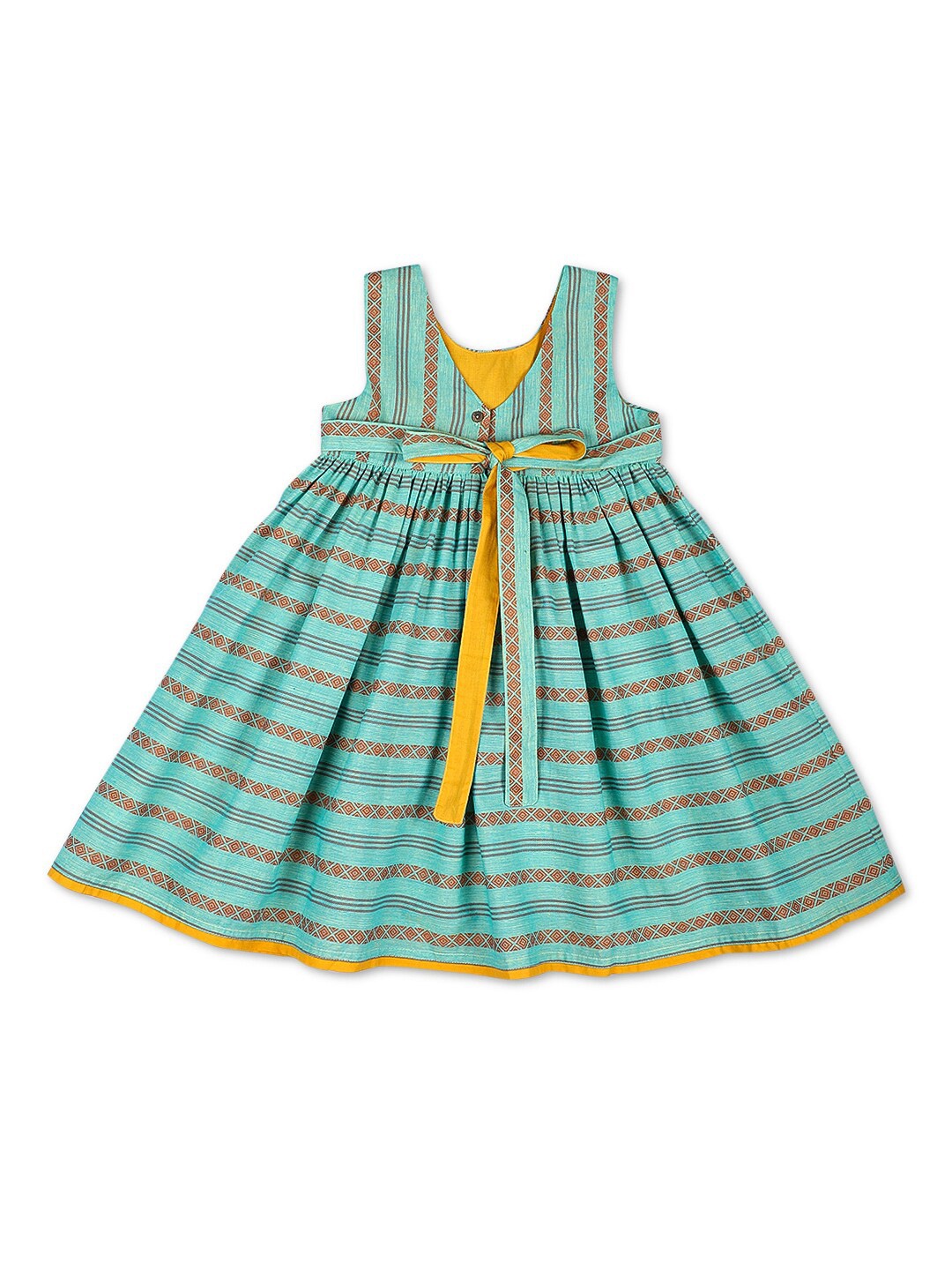 

Fabindia Green Empire Dress