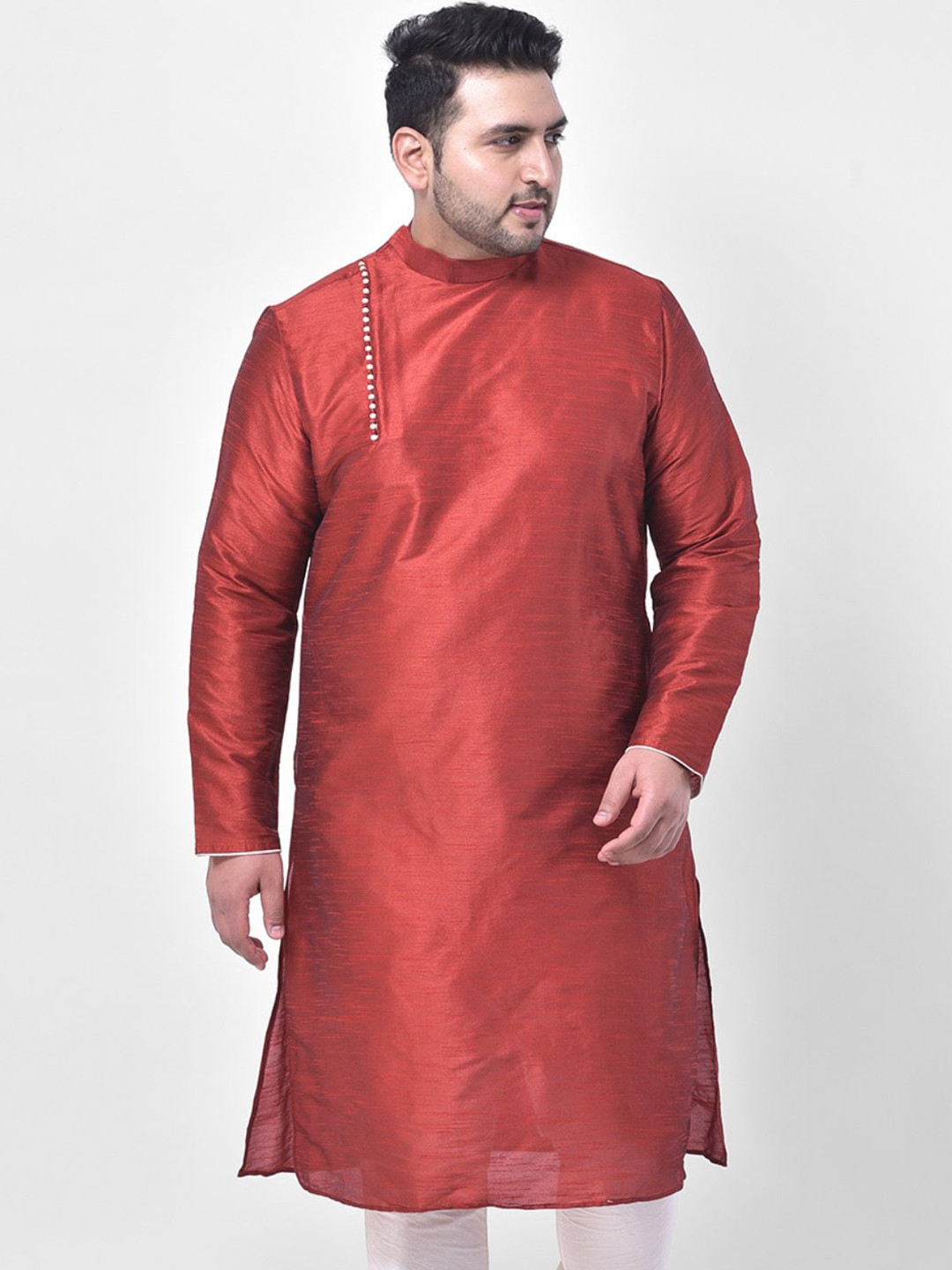

DEYANN PLUS Men Red Kurta