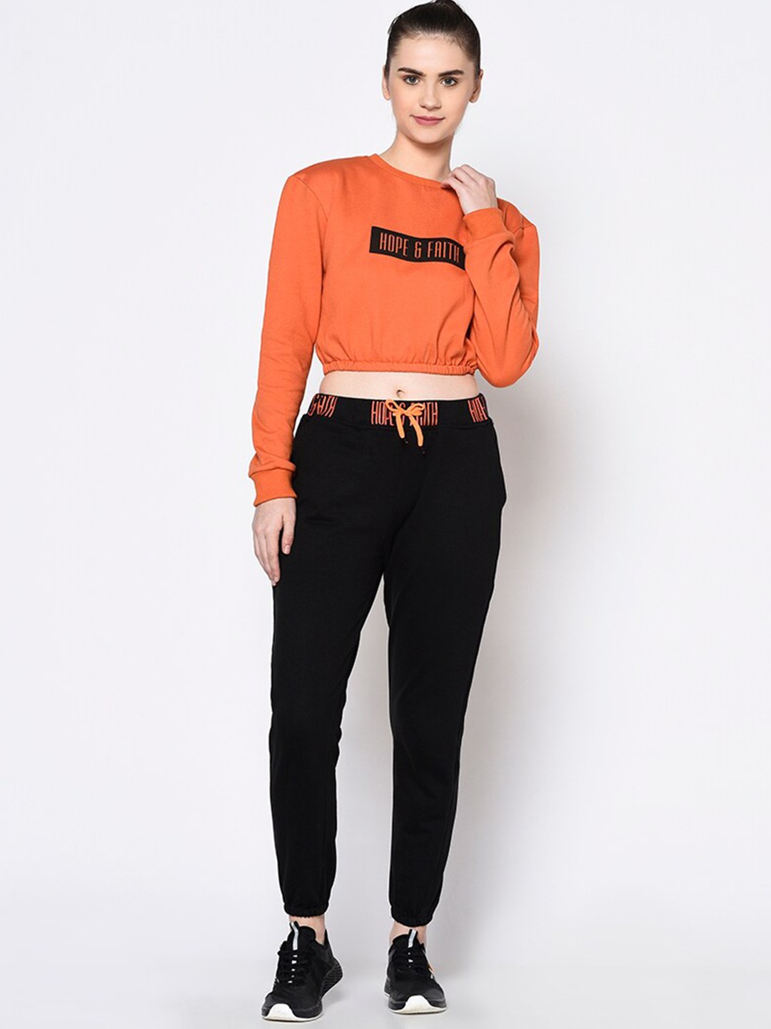 

Rigo Women Printed Track Suit, Black