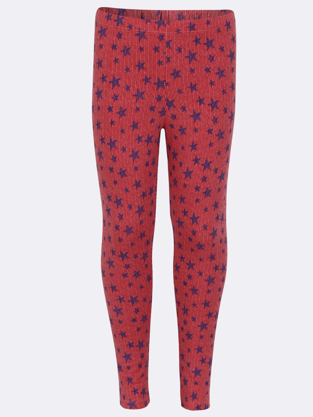 

Jockey Girls Red Melange Printed Slim-Fit Jeggings