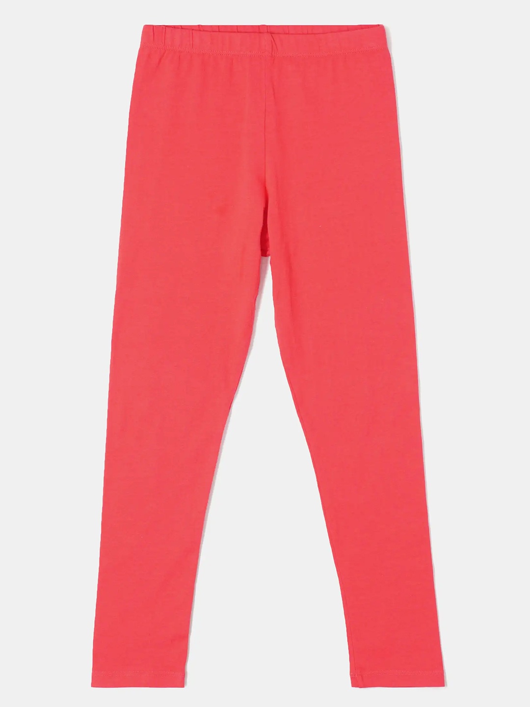 

Jockey Girls Super Combed Cotton Elastane Slim Fit Leggings - UG08, Red