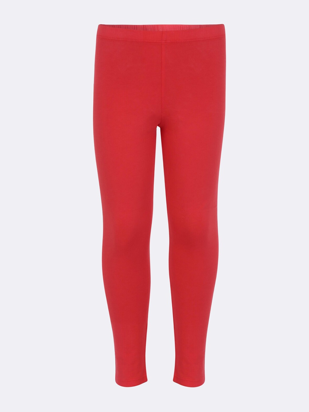 

Jockey Girls Red Solid Leggings