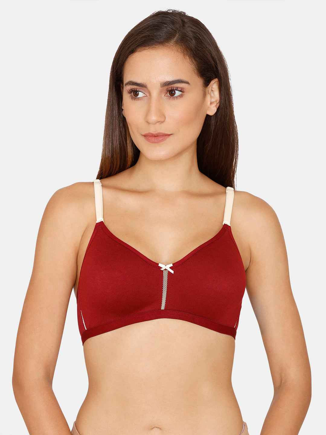 

Coucou by Zivame Red & White Bra - Non Padded