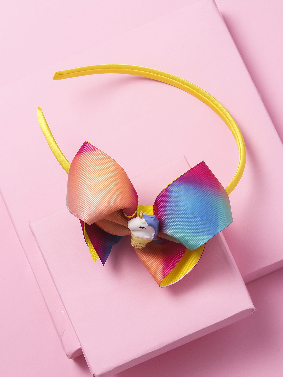 

Arendelle Girls Yellow & Blue Unicorn Bow Hairband