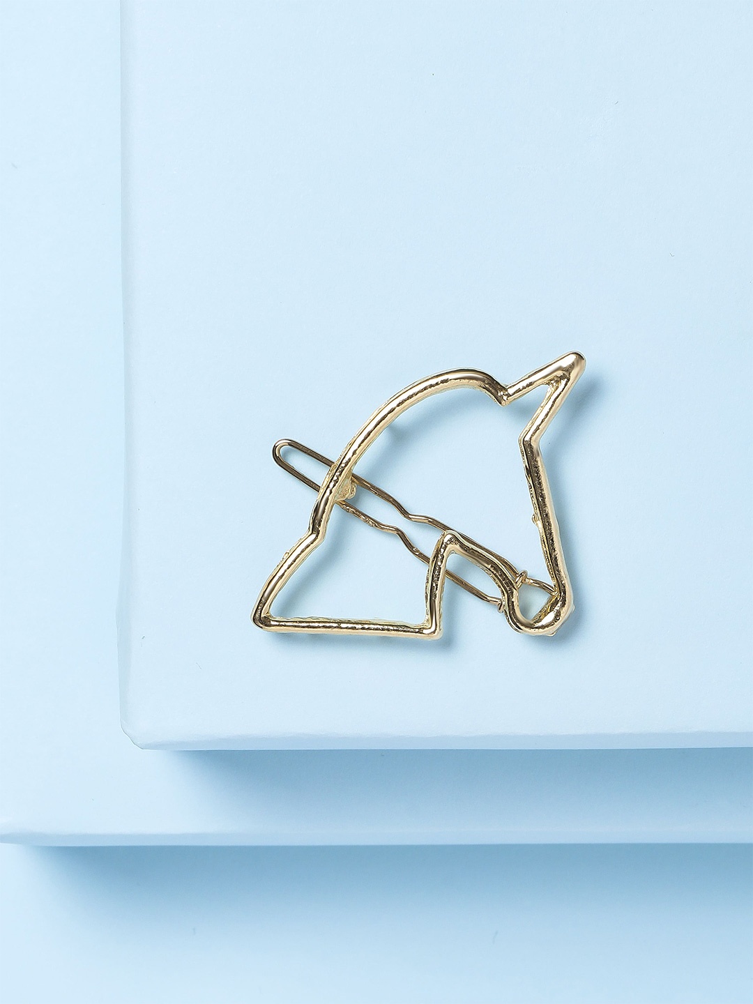 

Arendelle Girls Gold-Toned Unicorn Shaped Bumpit Hair Pin