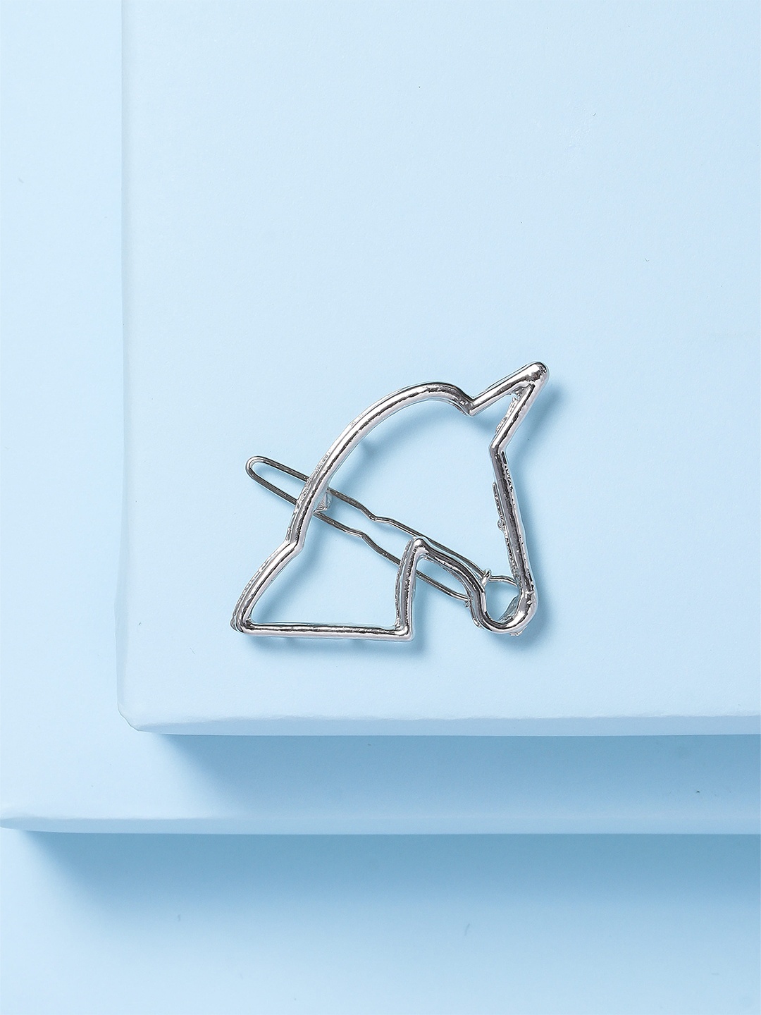 

Arendelle Girls Silver-Toned Unicorn Shaped Bumpit Hair Pin