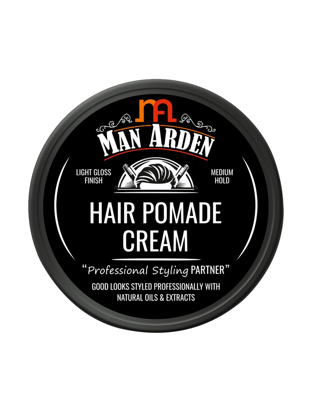 

Man Arden Professional Styling Partner Pomade Cream with Aloe Vera 50 g, Black