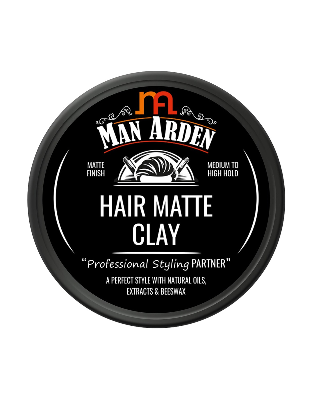 

Man Arden Hair Matte Finish Clay - 50 g, Black