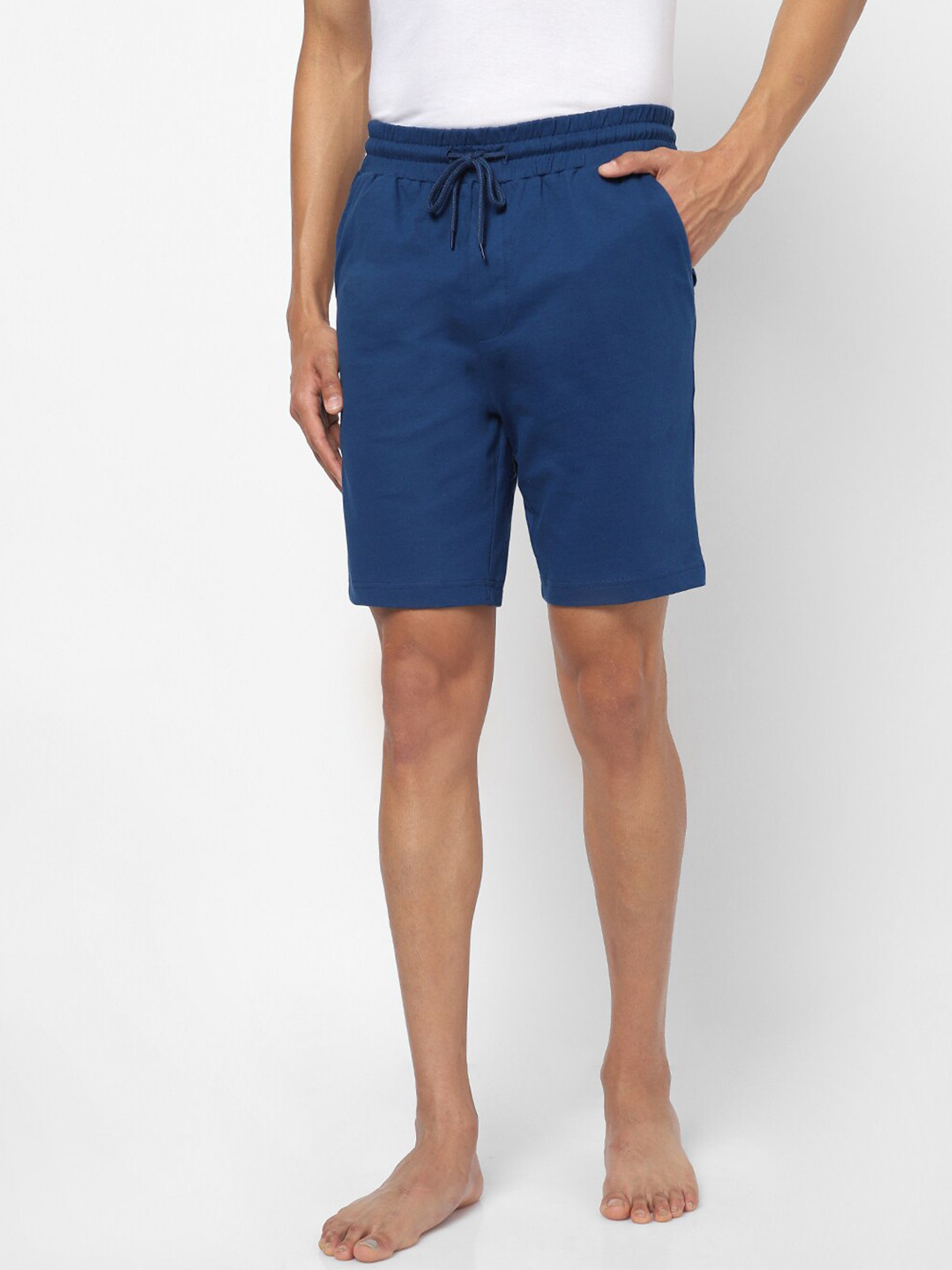 

Ajile by Pantaloons Men Navy Blue Cotton Lounge Shorts