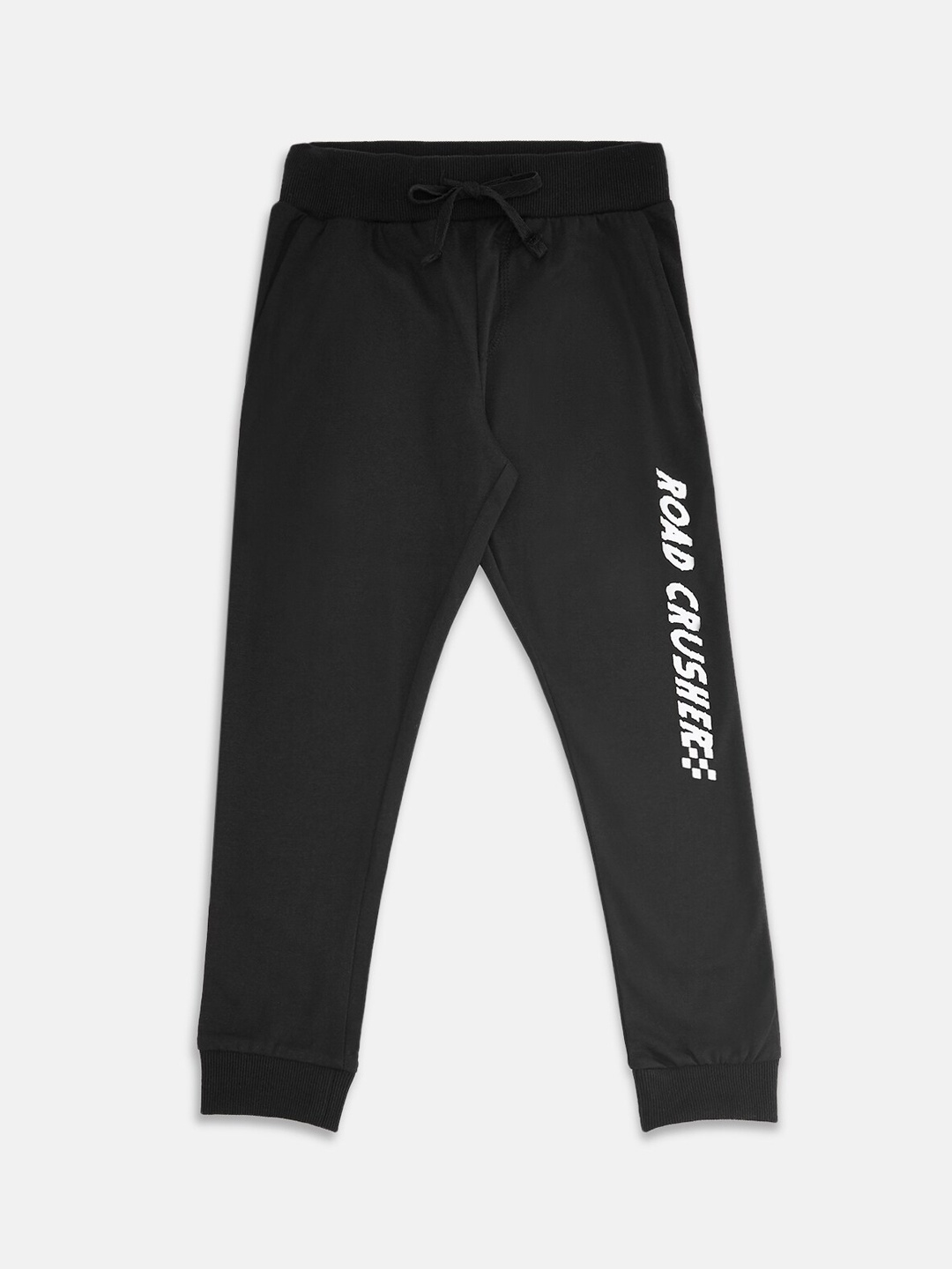 

Pantaloons Junior Boys Black Solid Cotton Joggers