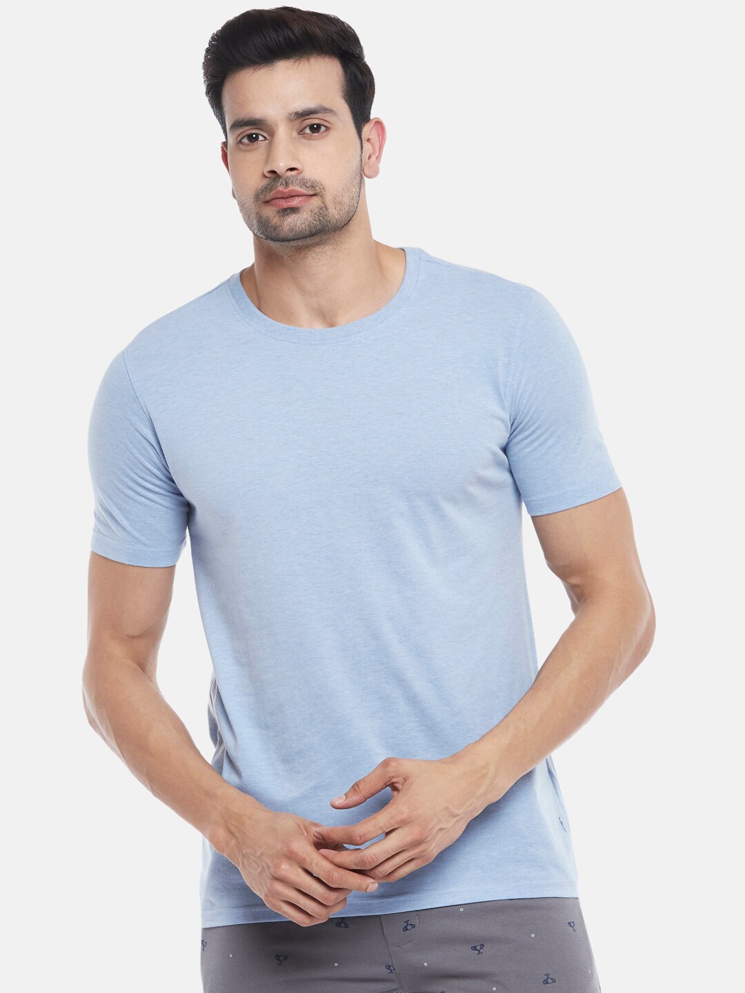 

BYFORD by Pantaloons Men Blue T-shirt