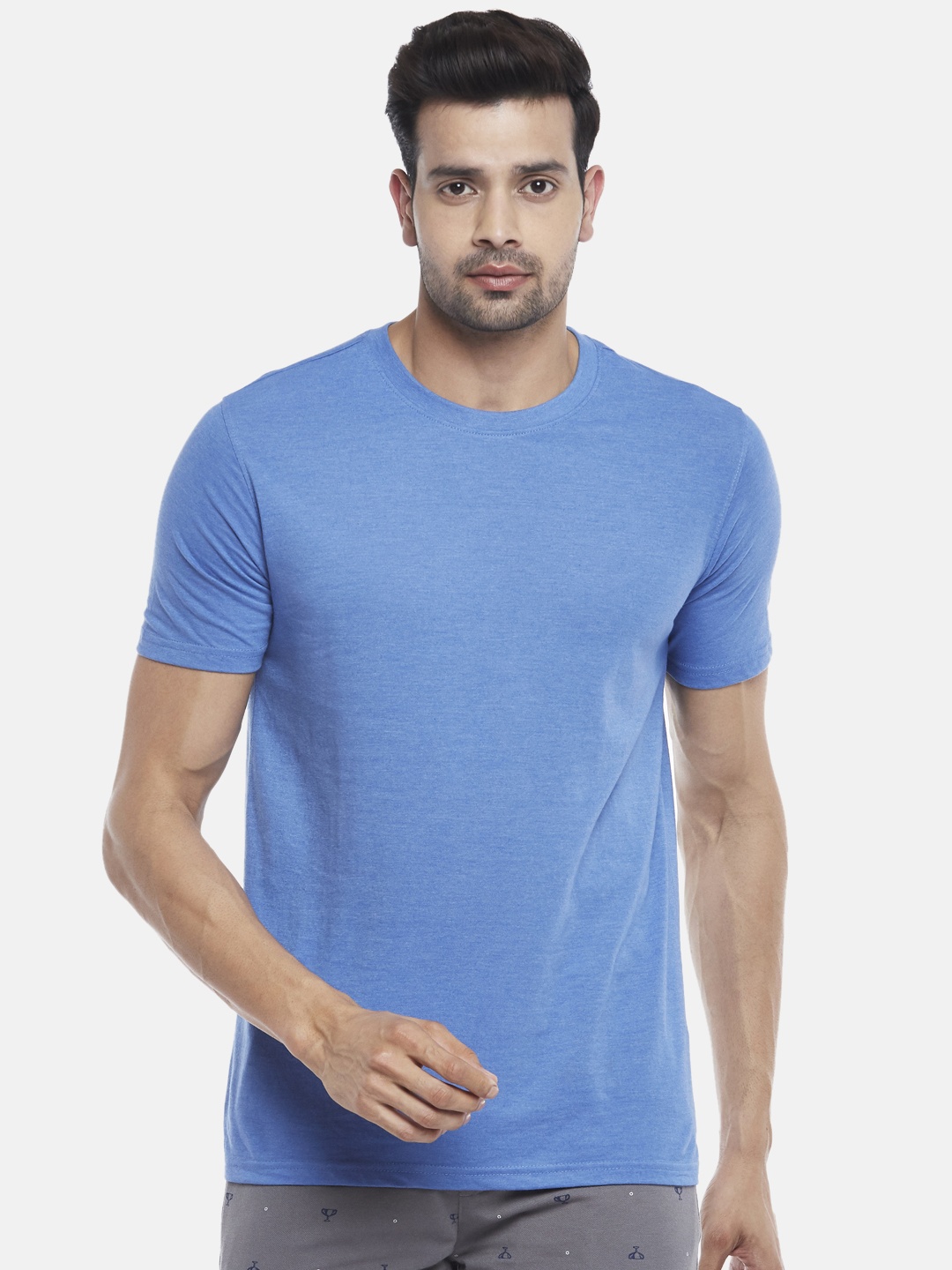 

BYFORD by Pantaloons Men Blue T-shirt