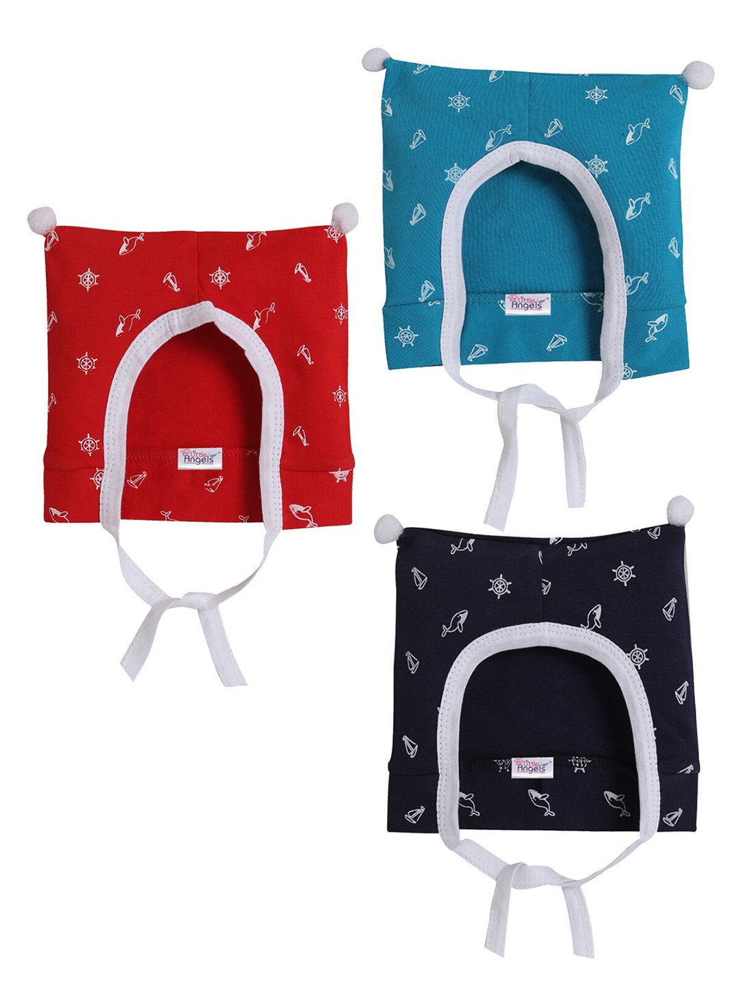 

Little Angels Kids Pack Of 3 Assorted Printed Beanie