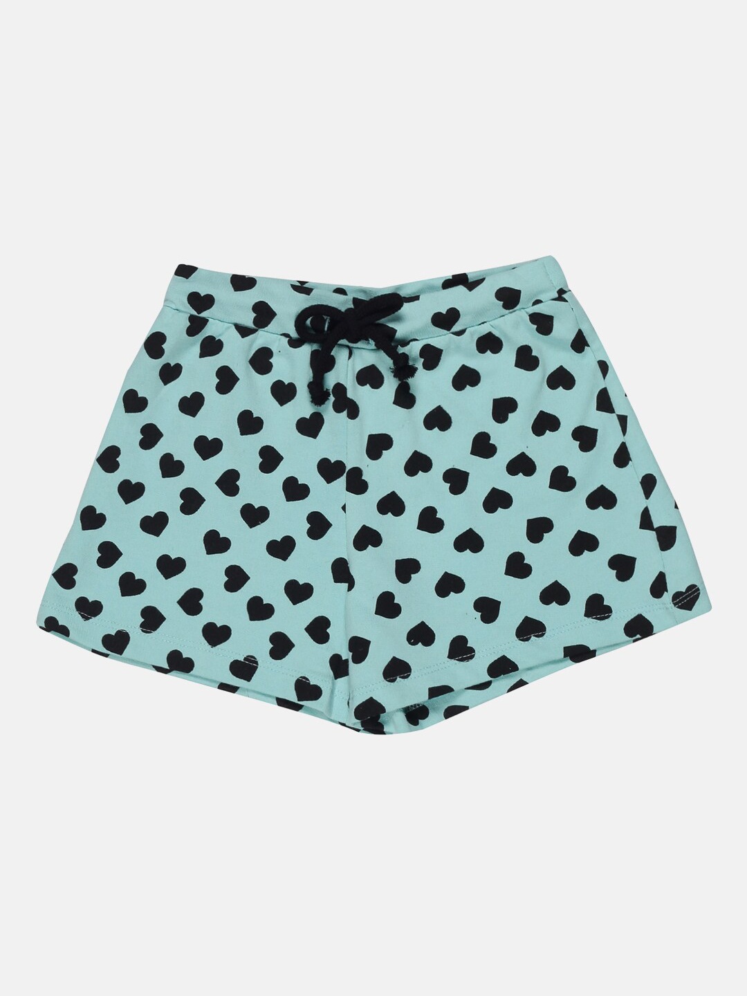 

UrGear Girls Green Printed Cotton Cycling Shorts