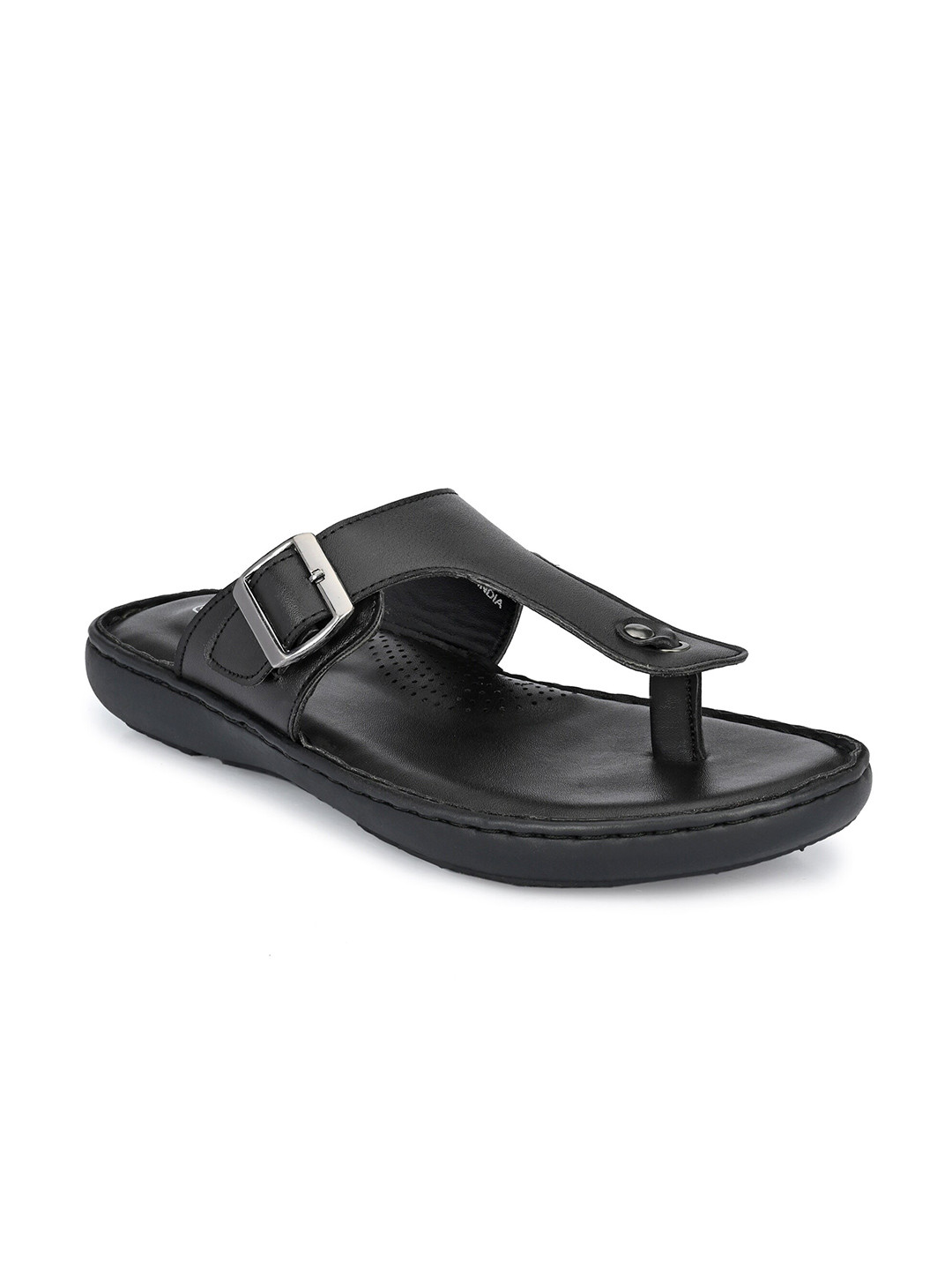 

SHENCES Men Black Ethnic Comfort Sandals