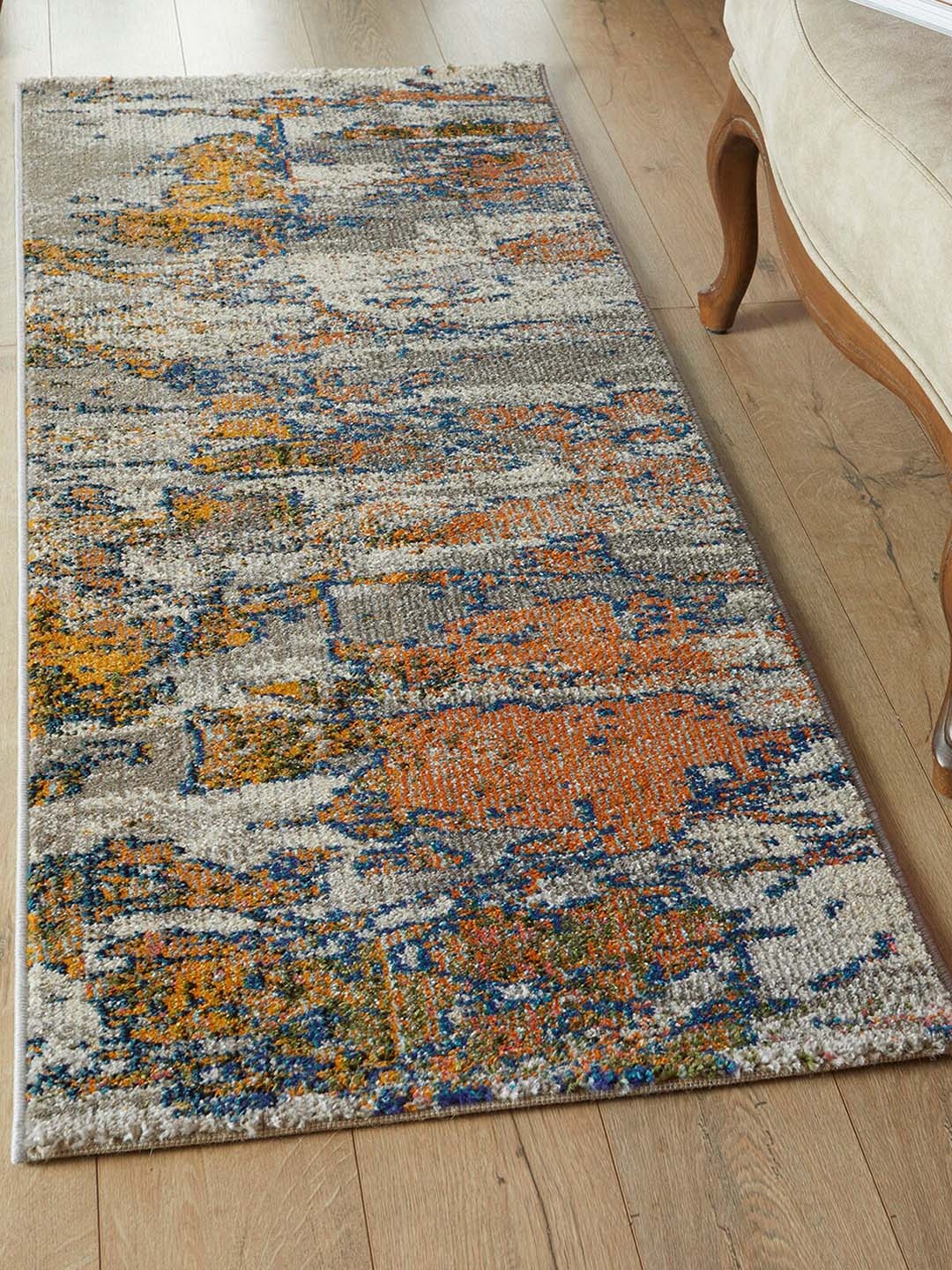 

OBSESSIONS Rust & Blue Abstract Runner