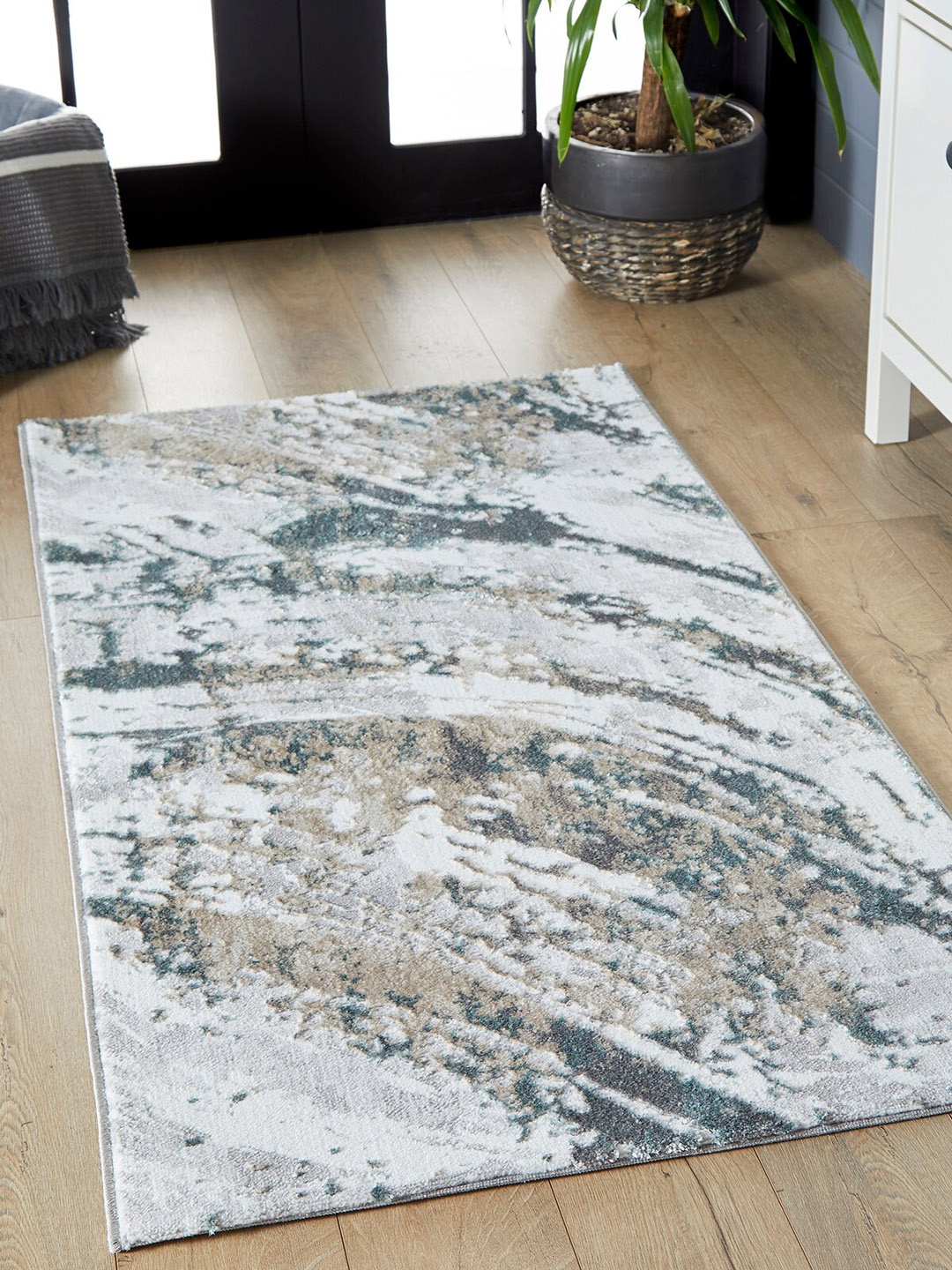 

OBSESSIONS White & Multicoloured Abstract Rectangular Runner
