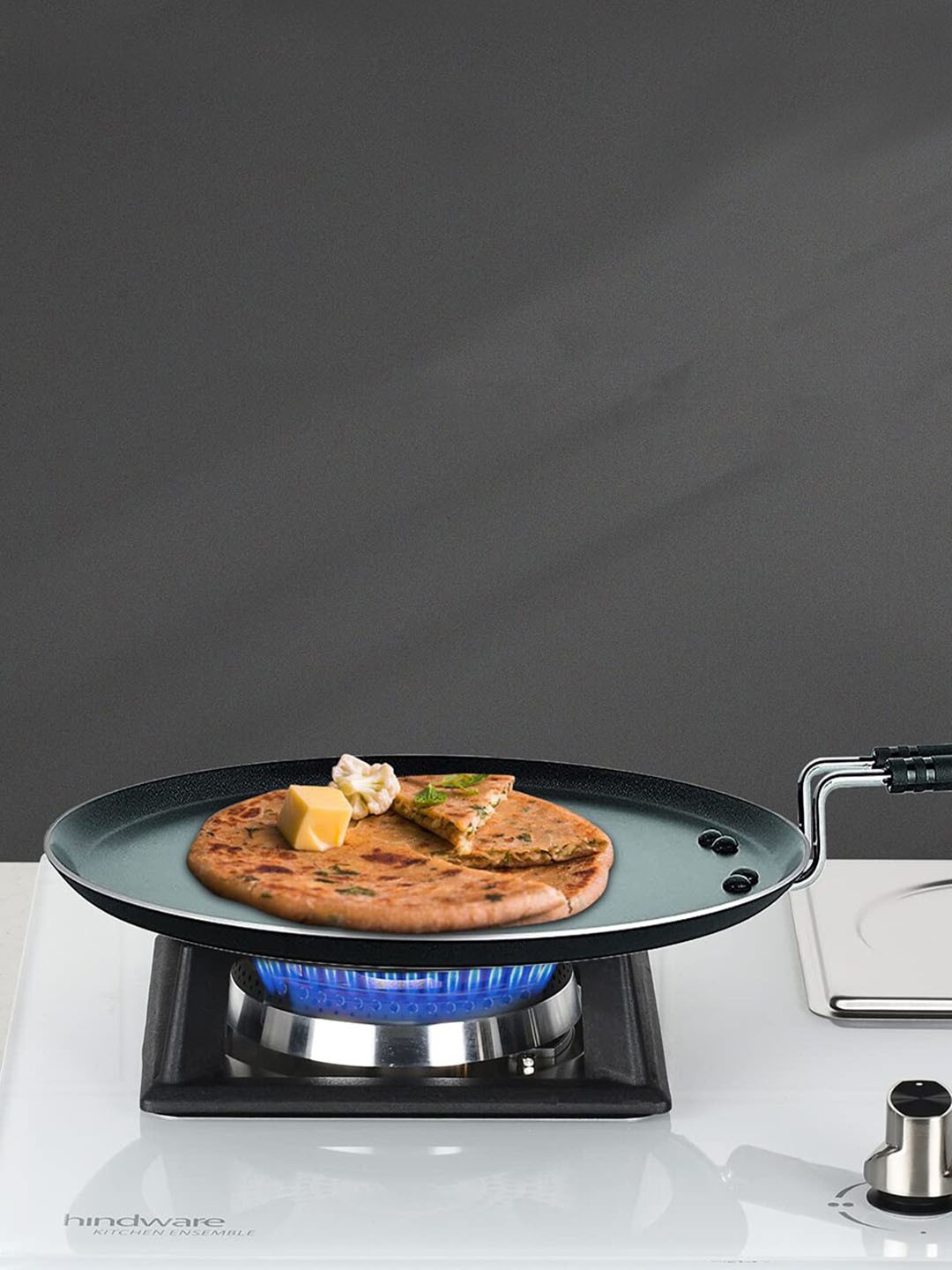 

BERGNER Black Solid Non-stick Aluminium Tawa