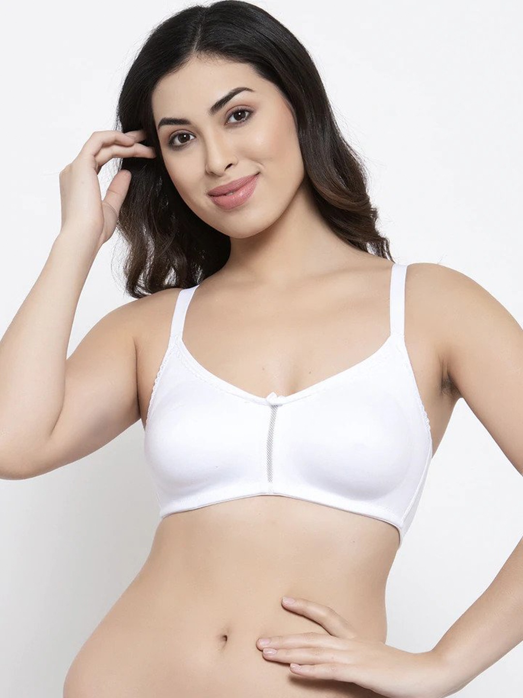 

Prag & Co White Non Padded Non Wired Full Coverage Minimizer Bra, Na