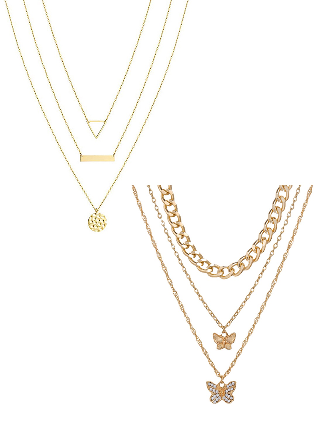 

Vembley Gold-Toned Gold-Plated Layered Necklace