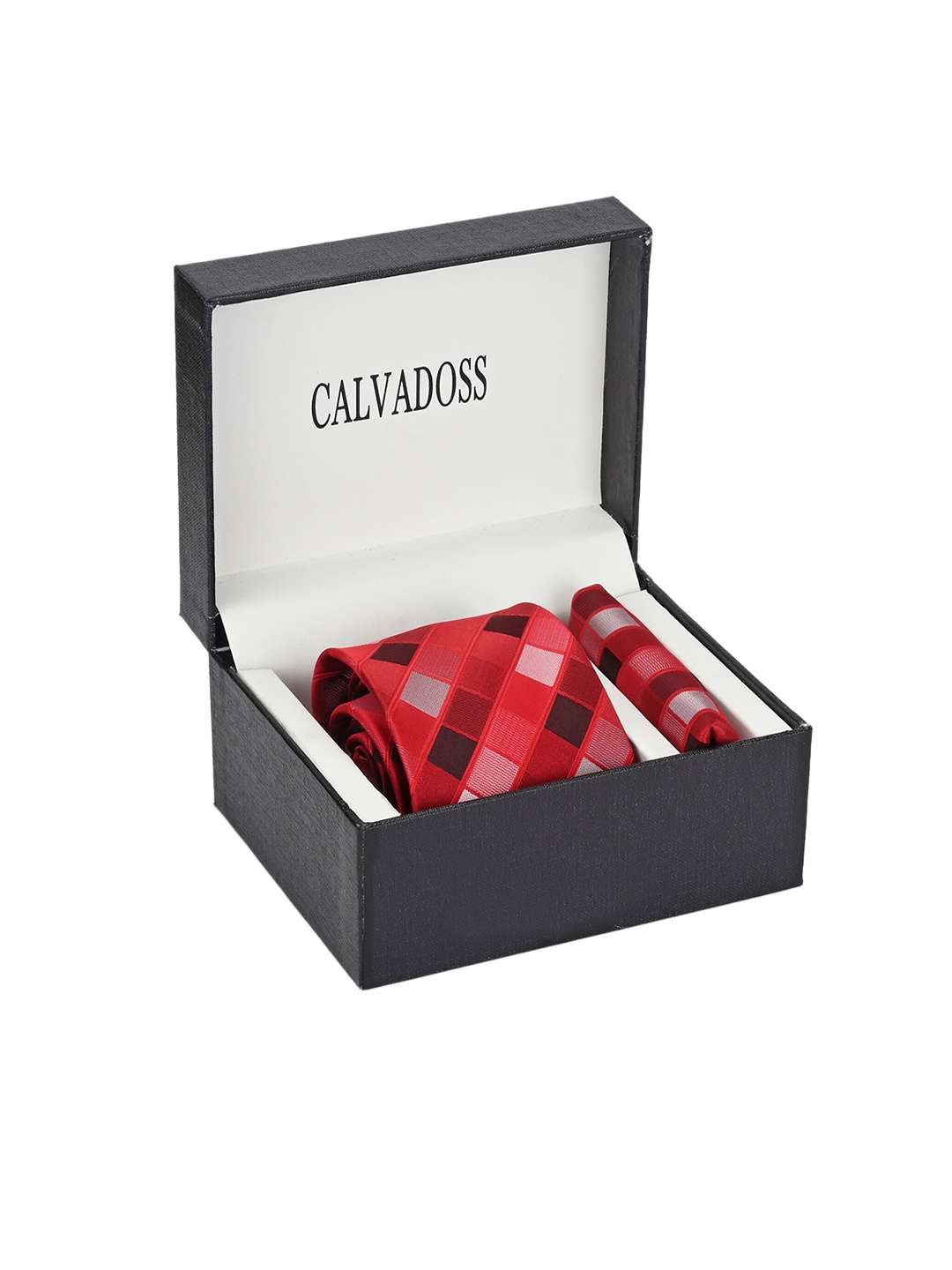 

Calvadoss Men Red Accessory Gift Set
