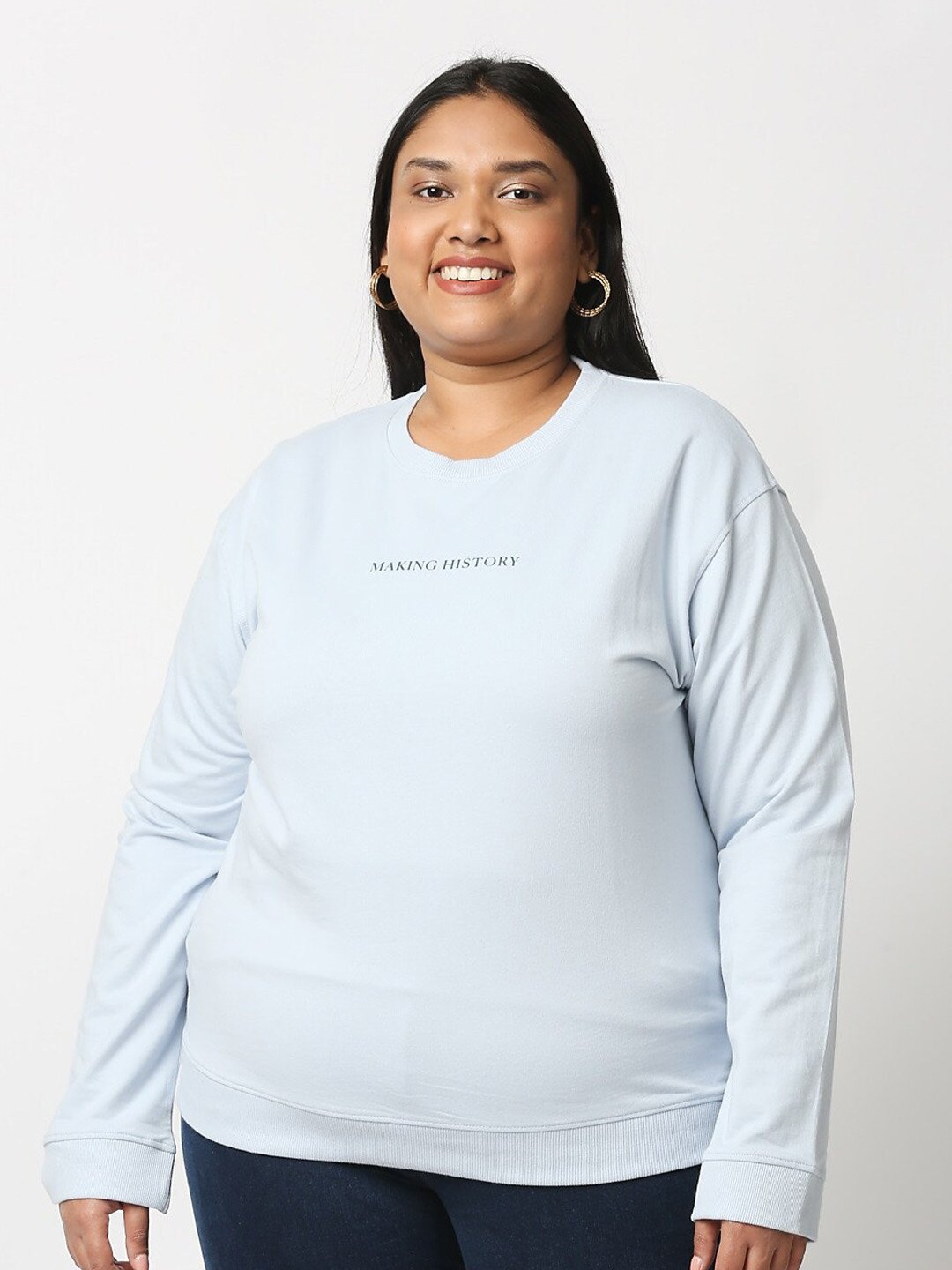 

20Dresses Women Plus Size Blue Solid Pullover