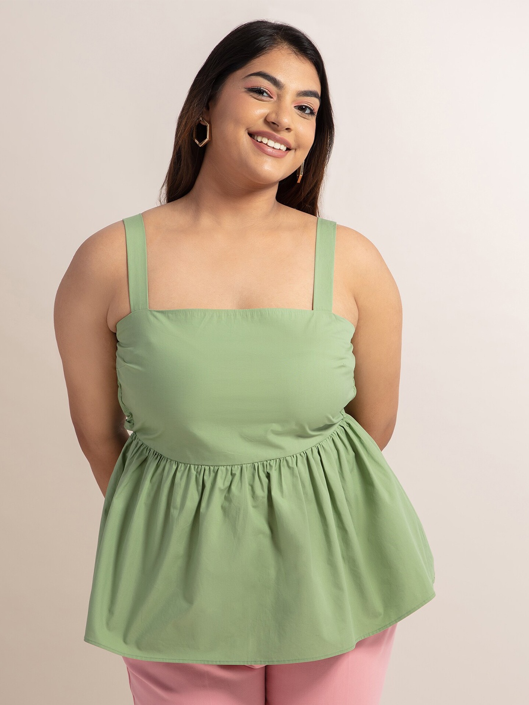 

20Dresses Plus Size Women Green Empire Top
