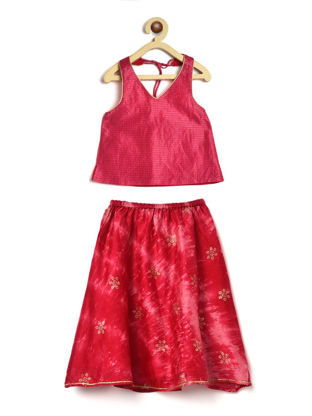 

Fabindia Girls Pink Ready to Wear Lehenga & Choli