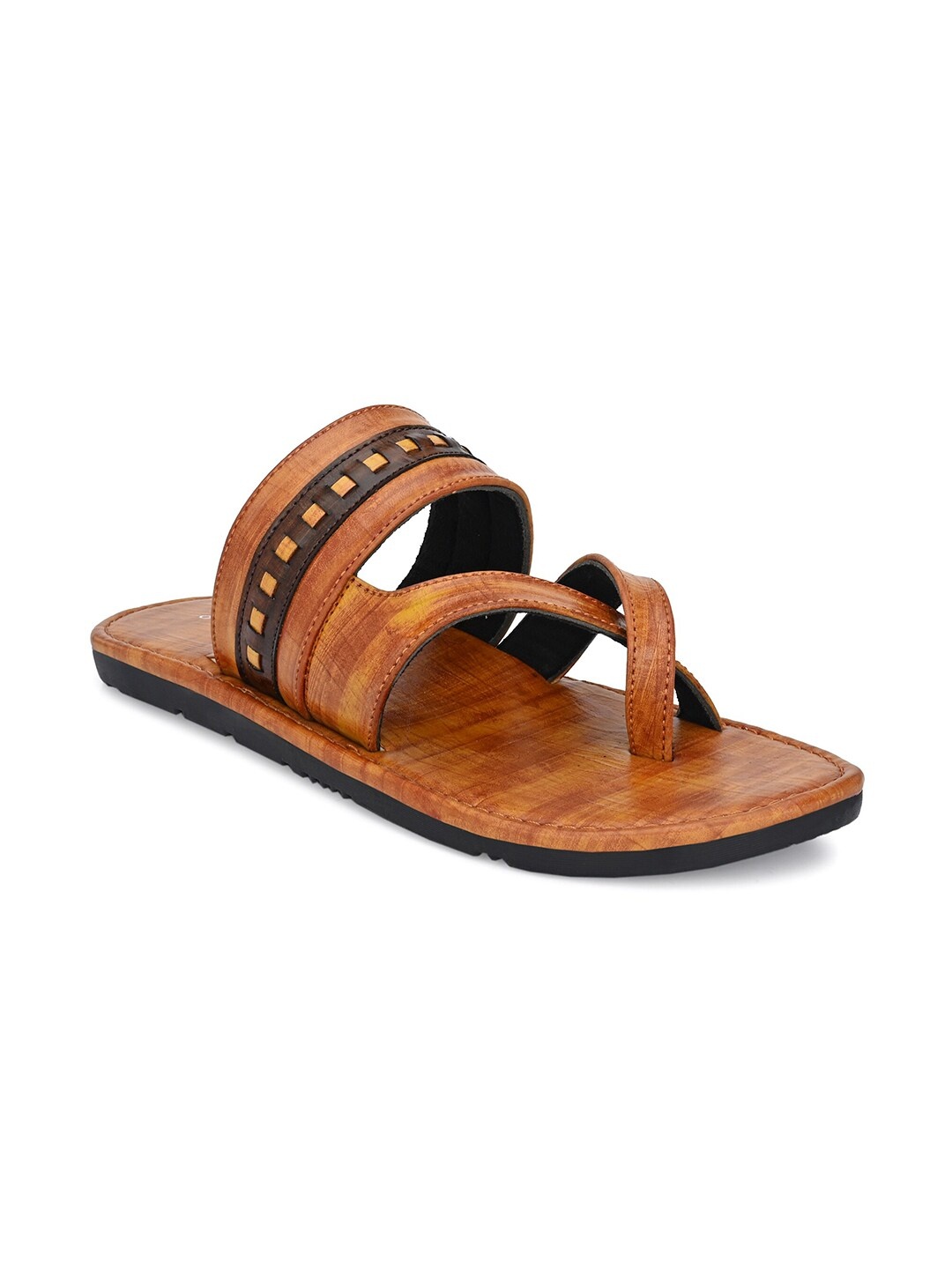 

John Karsun Men Tan Comfort Sandals