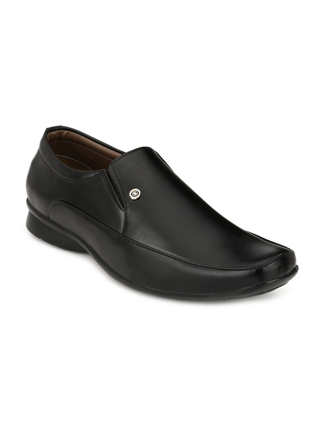 

John Karsun Men Black Solid Formal Shoes