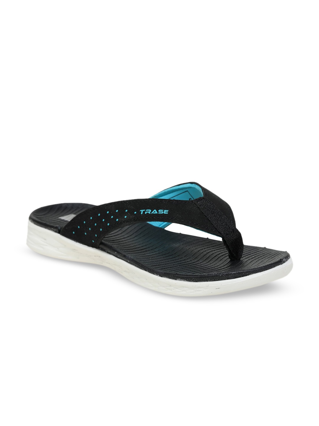 

TRASE Women Black Thong Flip-Flops
