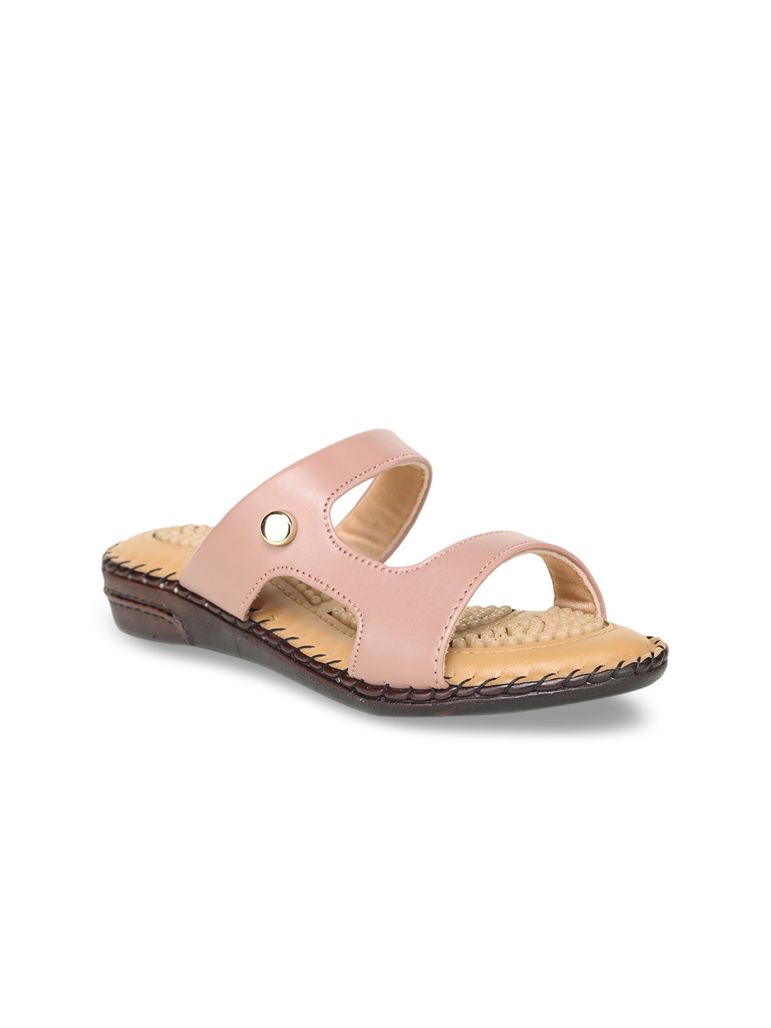 

TRASE Women Pink Solid Open Toe Flats