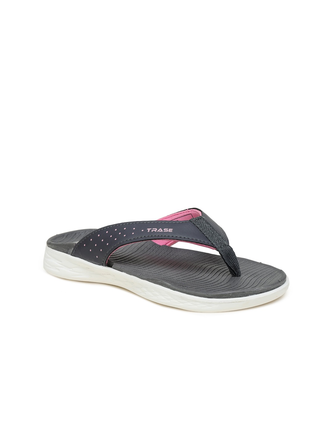 

TRASE Women Grey Slip-on Open Toe Flats