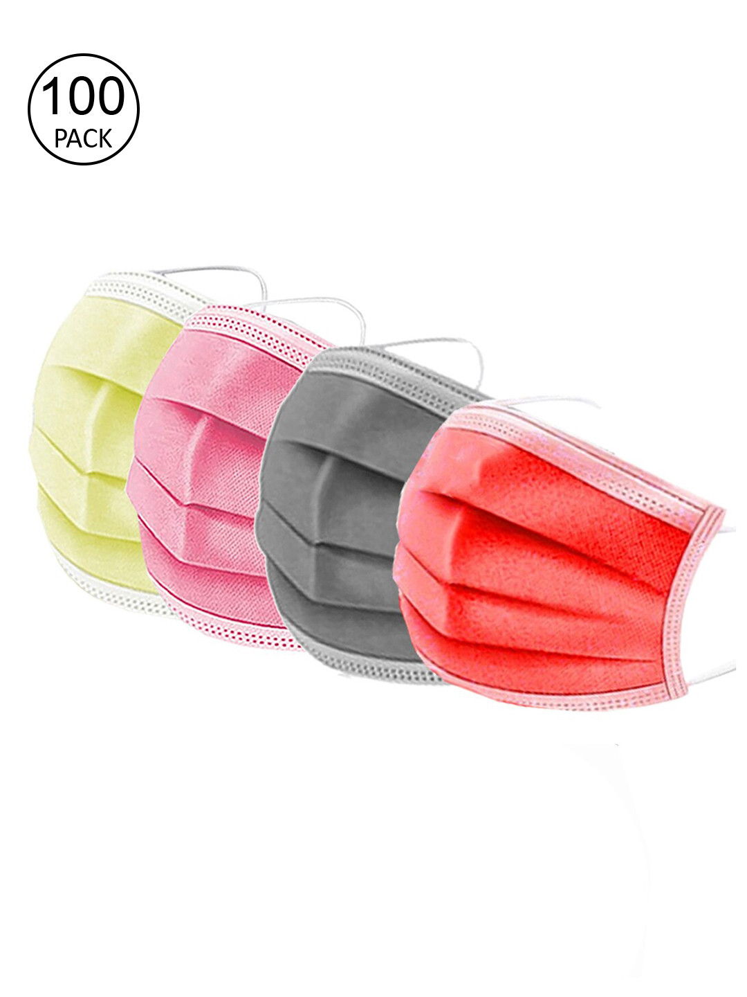 

Swiss Design Unisex Assorted 3-Ply Surgical Mask Pack Of 100