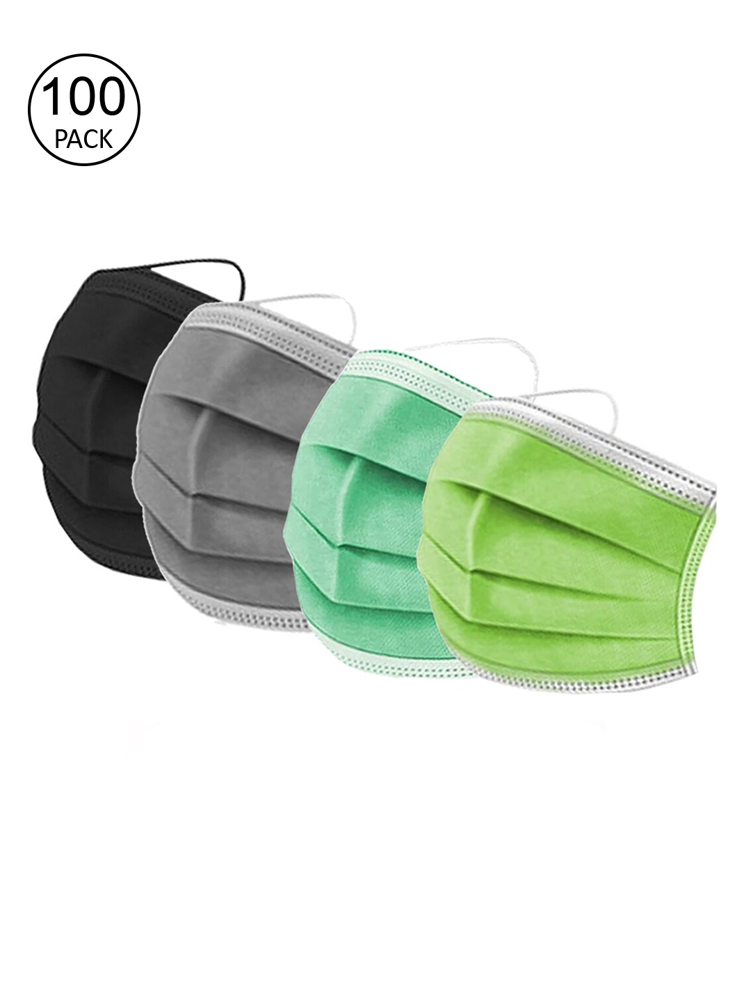 

Swiss Design Unisex Assorted 3-Ply Surgical Mask Pack Of 100