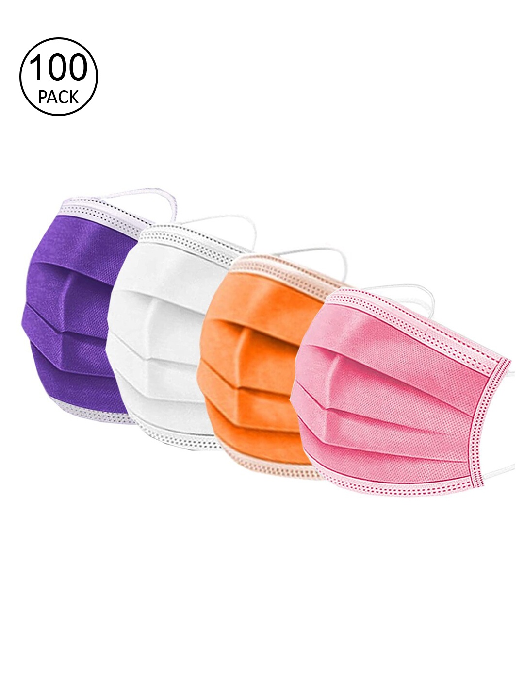 

Swiss Design Unisex Assorted 3-Ply Surgical Mask Pack Of 100