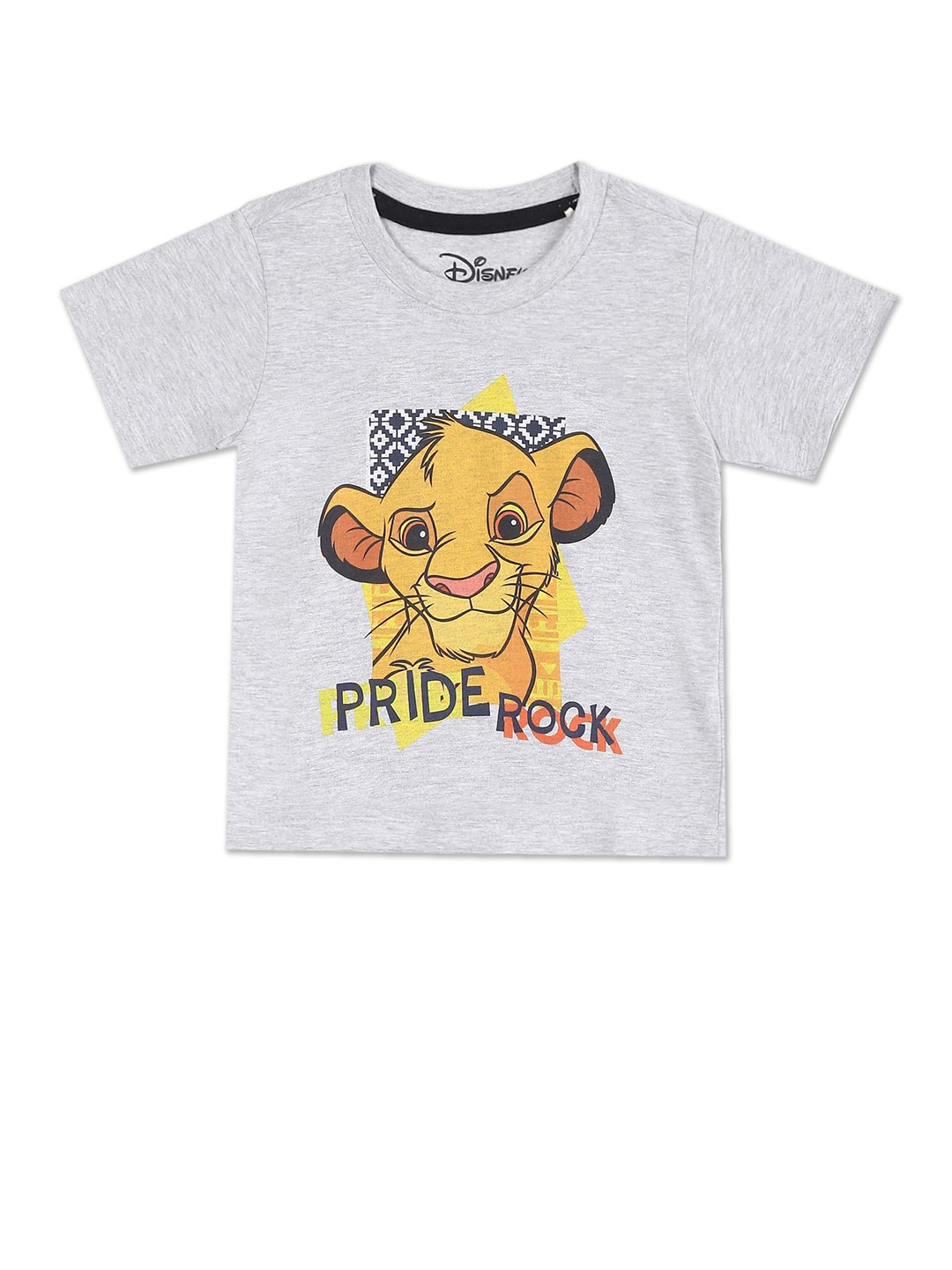 

Donuts Boys Grey Graphic Printed Cotton T-shirt