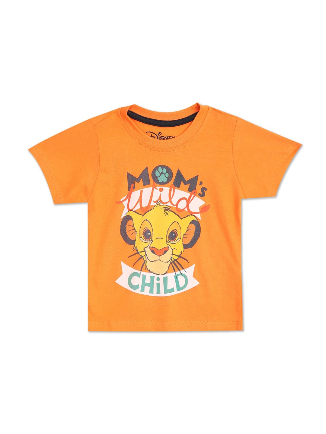 

Donuts Boys Orange Graphic Printed Pure Combed Cotton T-shirt