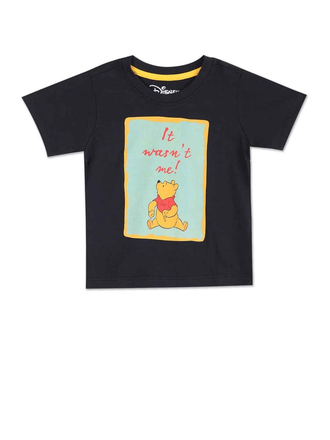 

Donuts Boys Black Winnie The Pooh Printed T-shirt