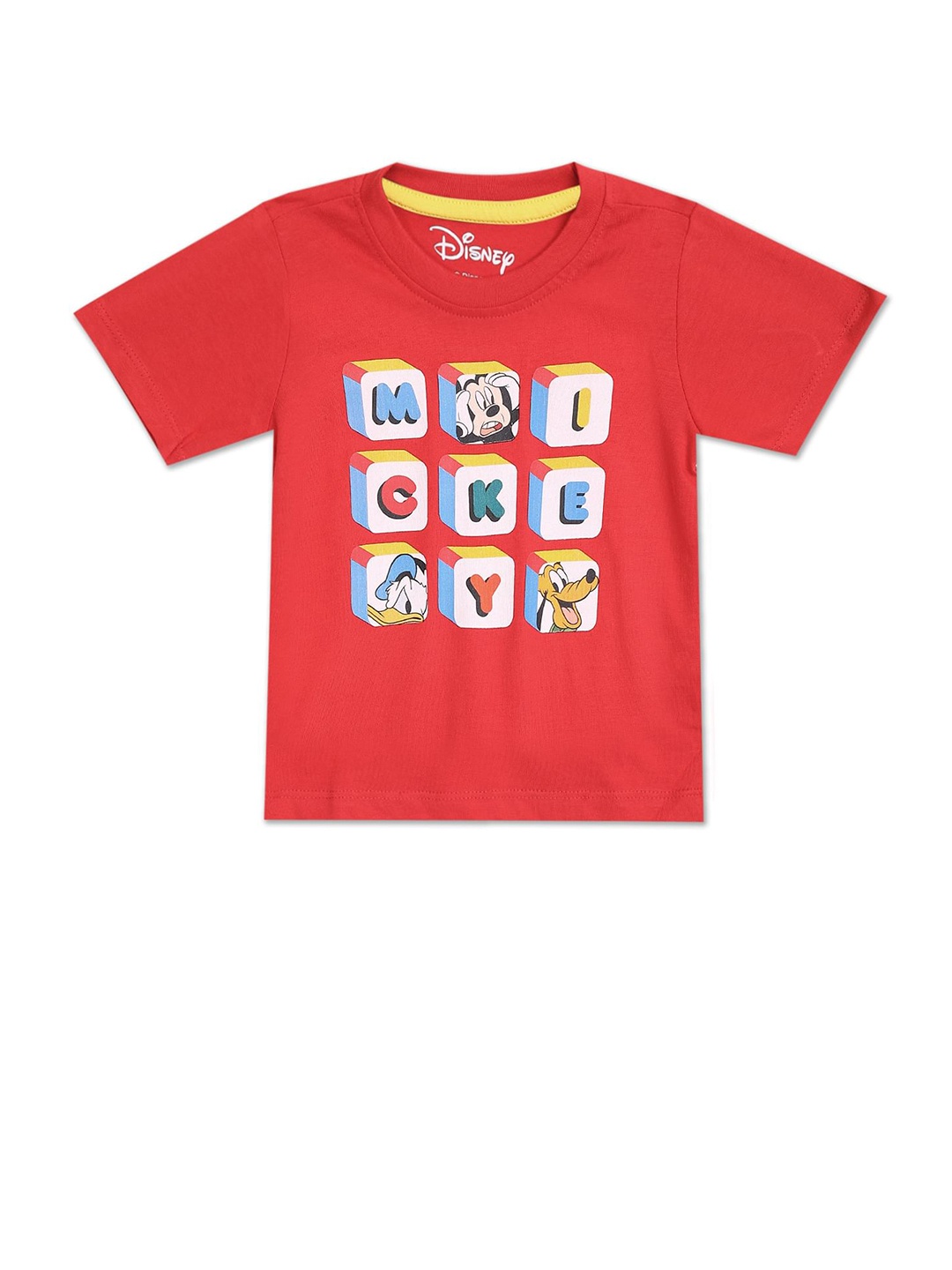 

Donuts Boys Red Printed Cotton T-shirt