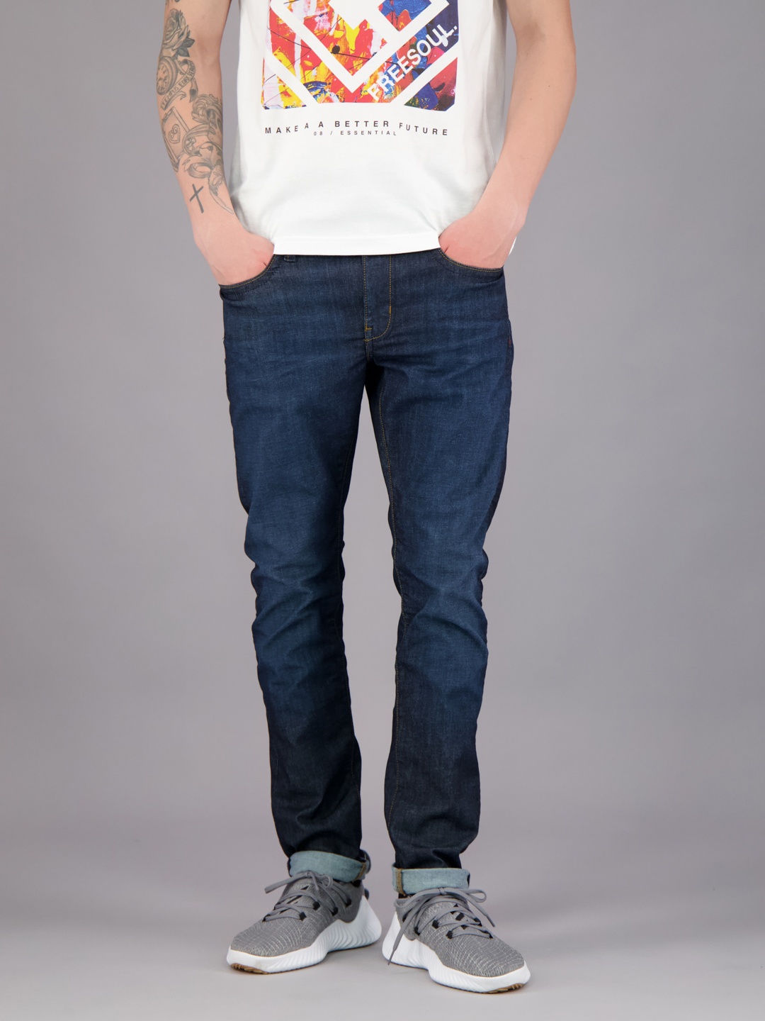 

FREESOUL Men Blue Slim Fit Stretchable Cotton Jeans