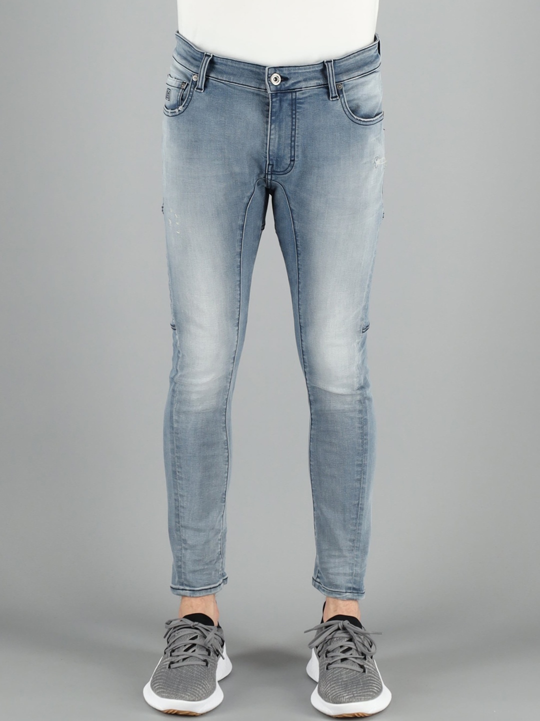 

FREESOUL Men Blue Skinny Fit Heavy Fade Stretchable Jeans