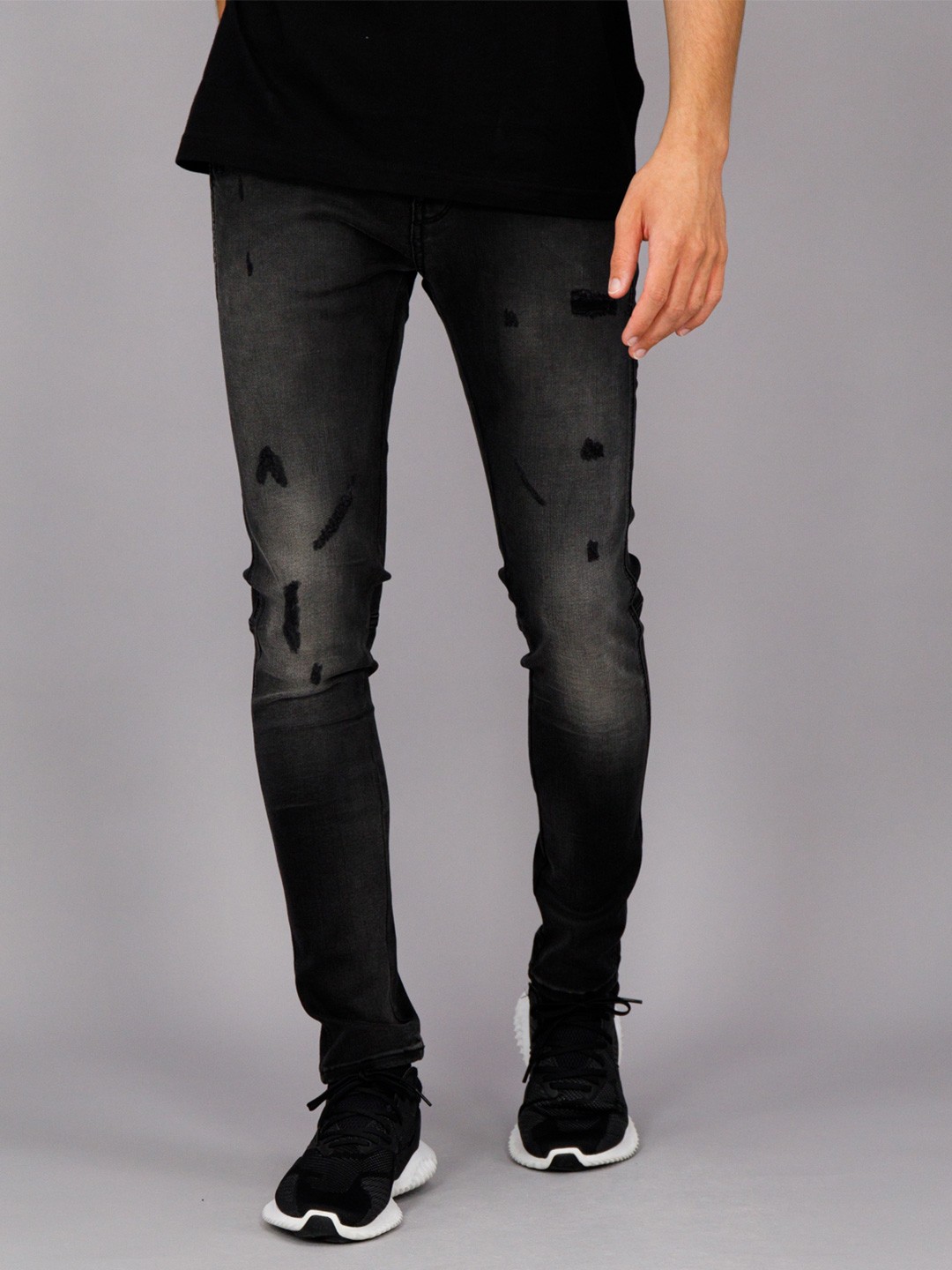 

FREESOUL Men Blue Skinny Fit Mildly Distressed Heavy Fade Cotton Jeans