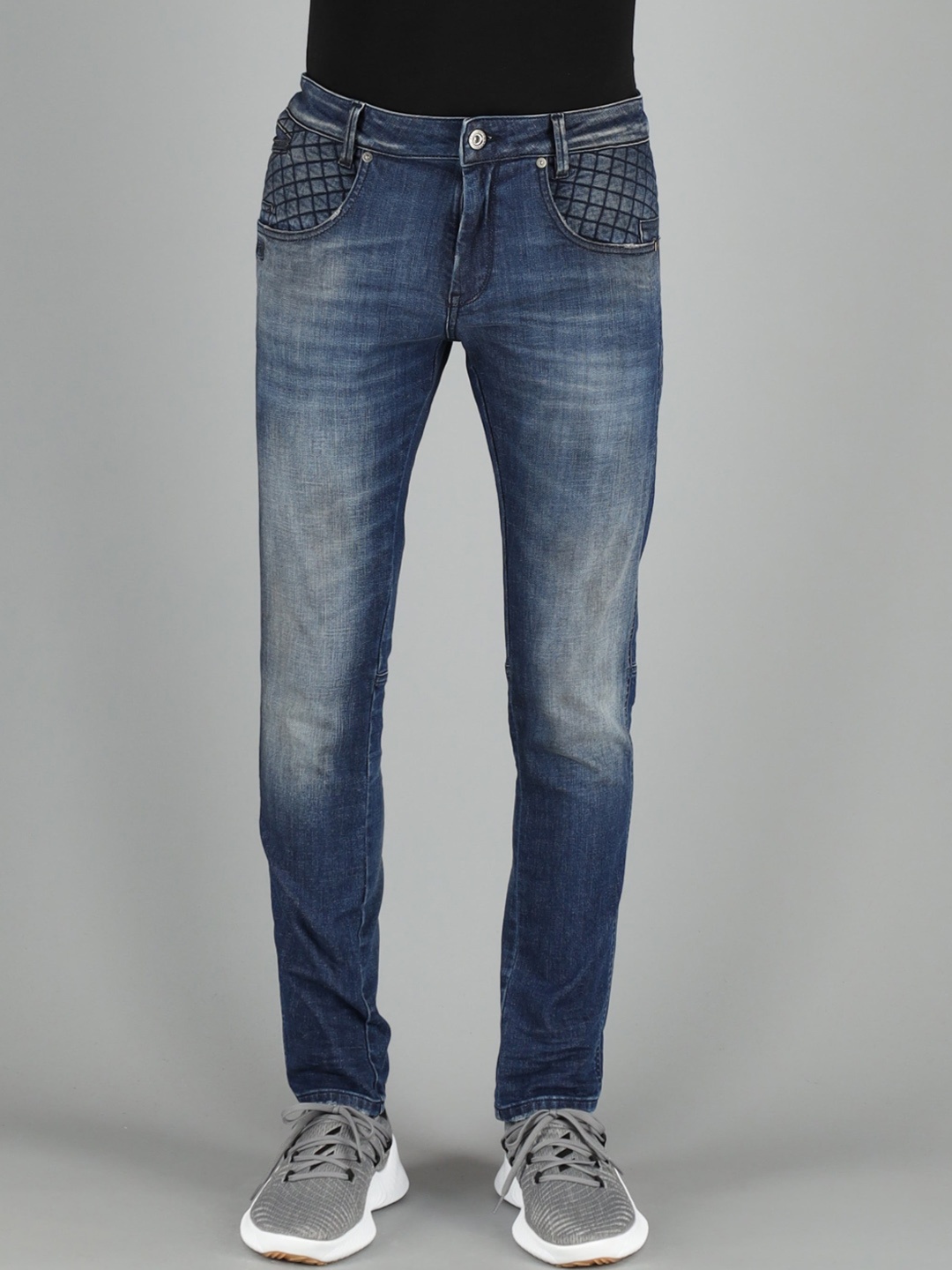

FREESOUL Men Blue Skinny Fit Heavy Fade Cotton Jeans